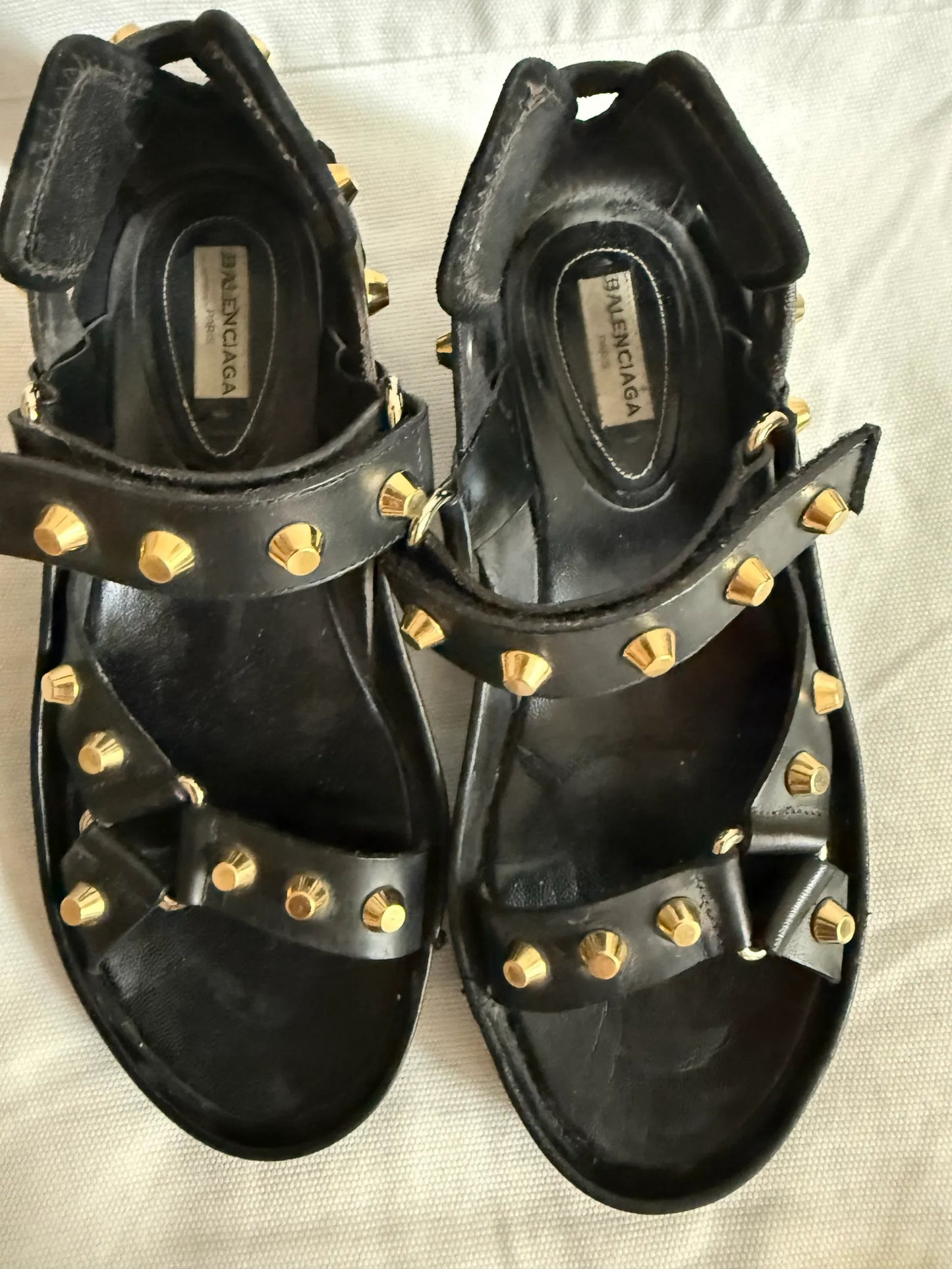 Balenciaga Arena Giant Studded Flat ( Sandals
