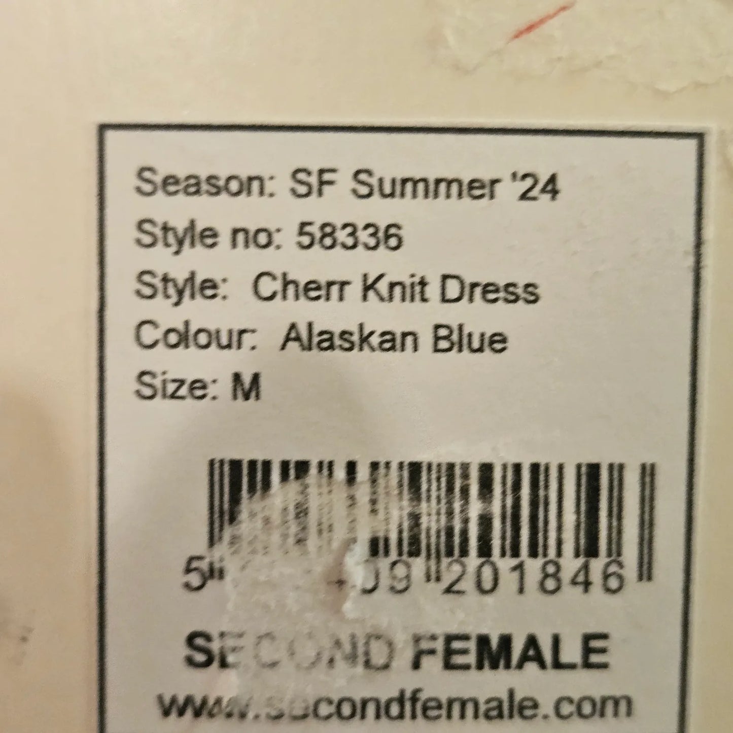 Second Female Cherr Knit , Alaskan Blue Dress