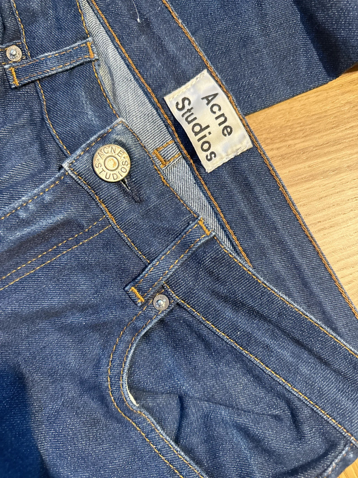 Acne Studios Pin Raw Jeans