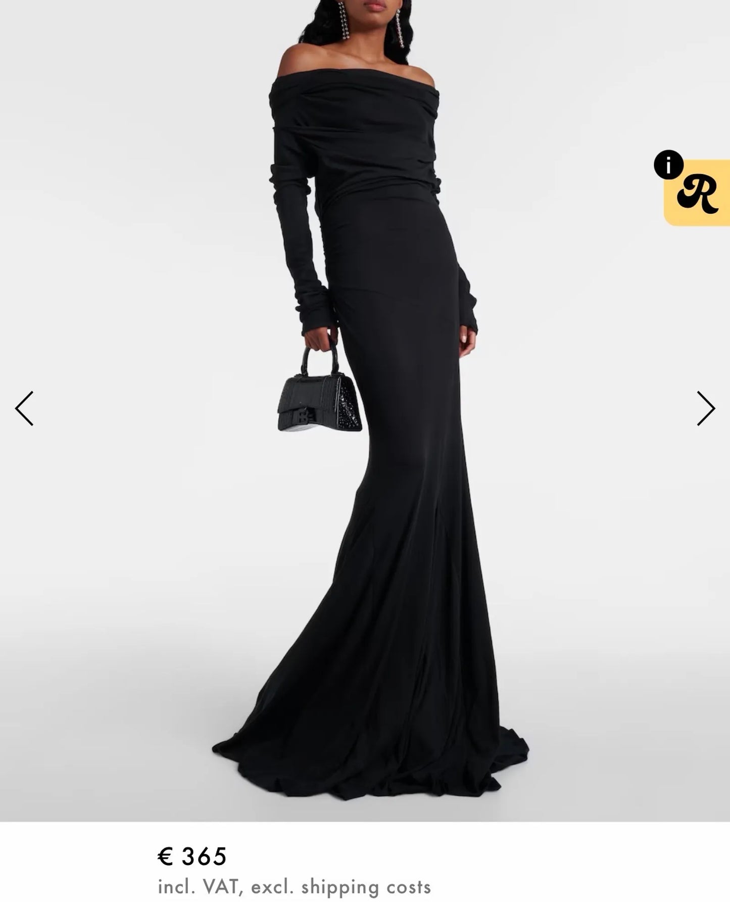 Entire Studios Bound Off-shoulder Draped Gown Dress
