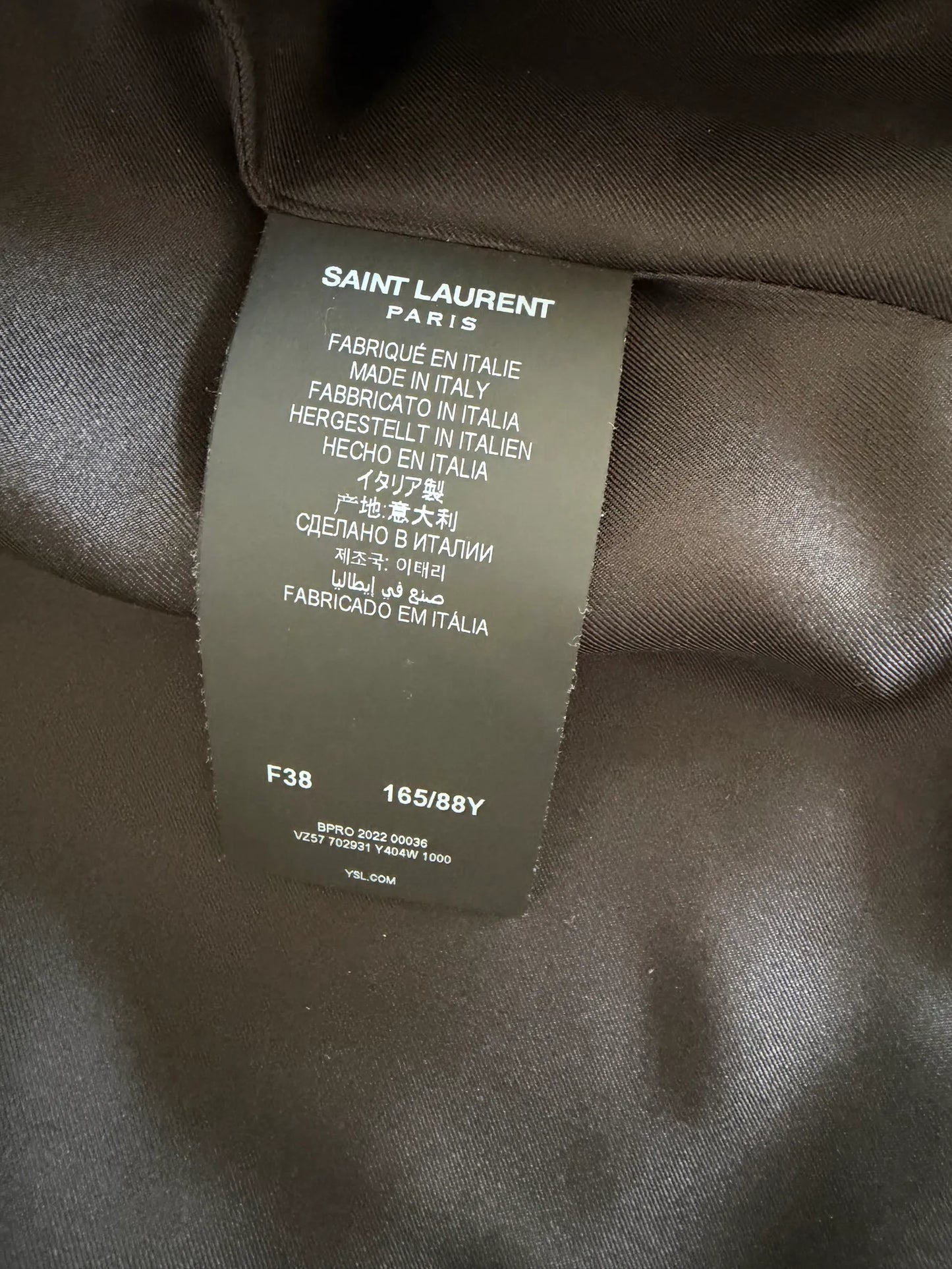 Saint Laurent 702931 Cropped Blazer