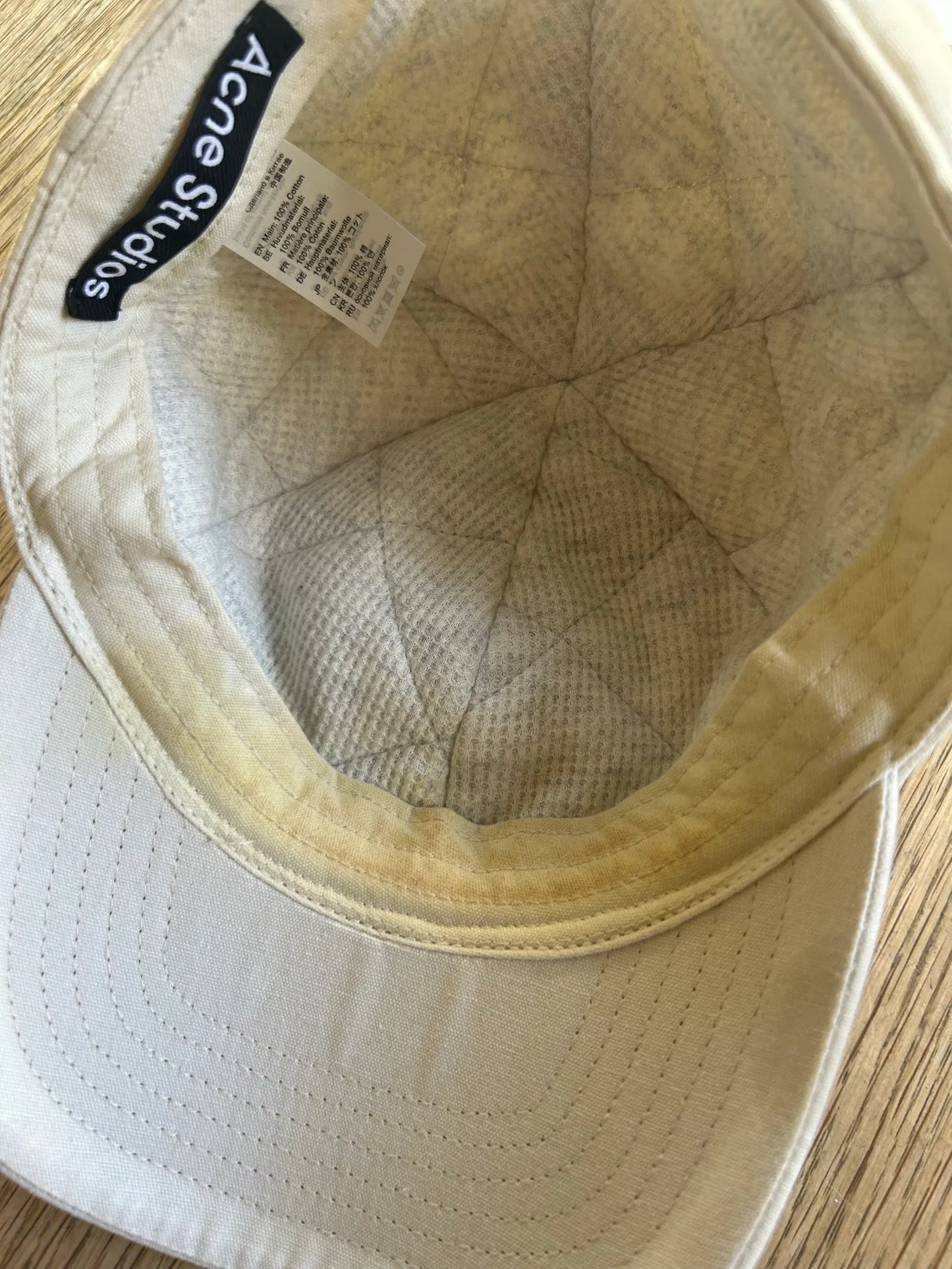 Acne Studios Kiss Of Death Distressed Cap Cap