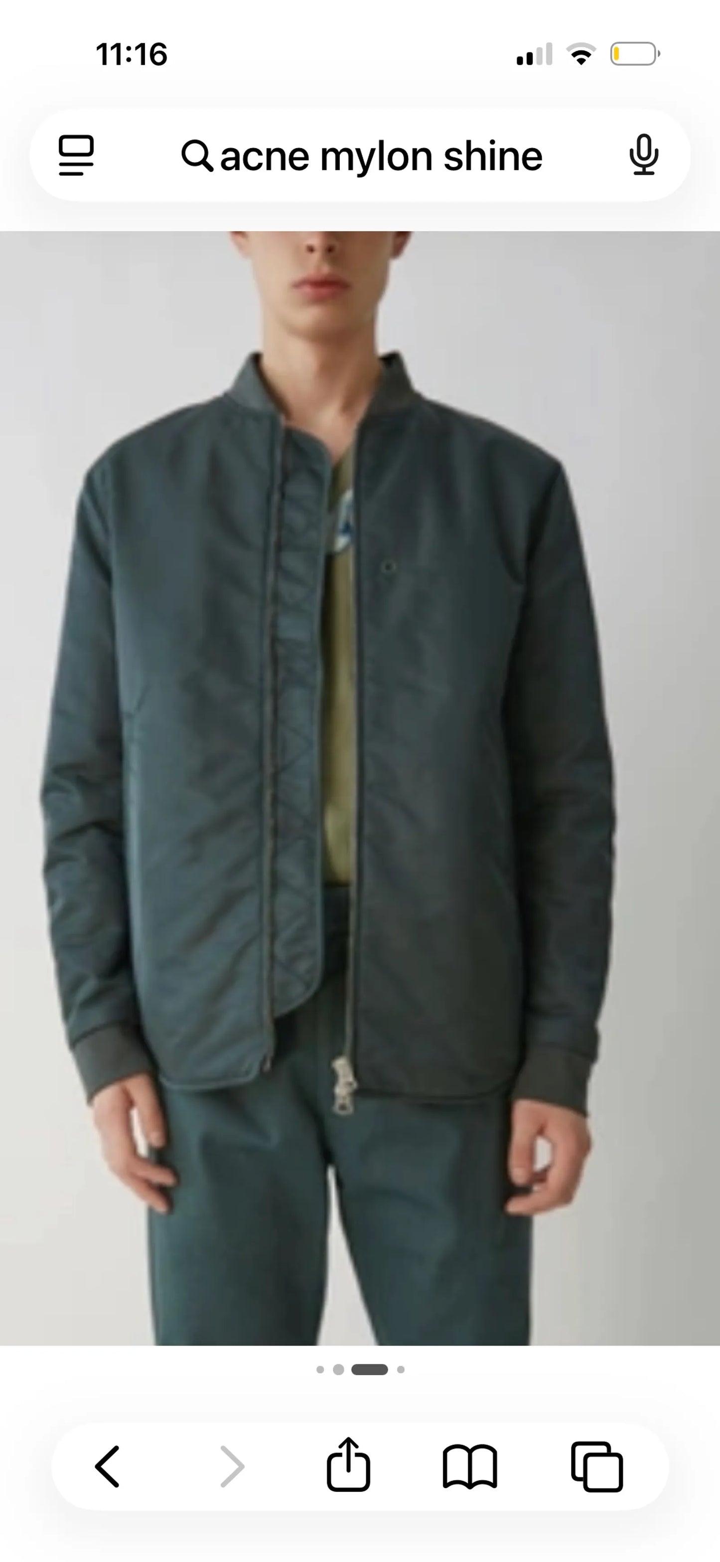Acne Studios Acne Mylon Shine-jacka