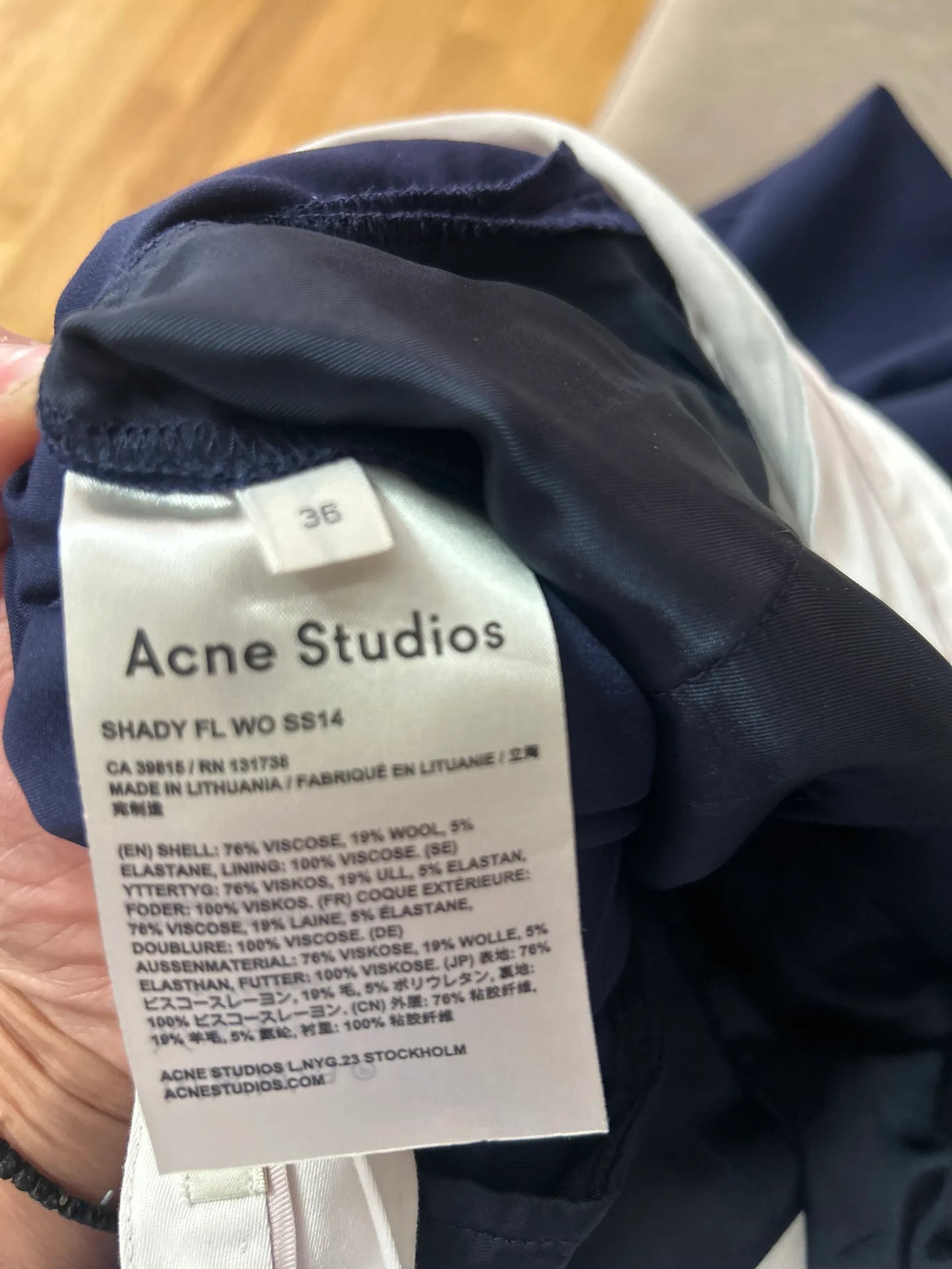 Acne Studios-kostymbyxor