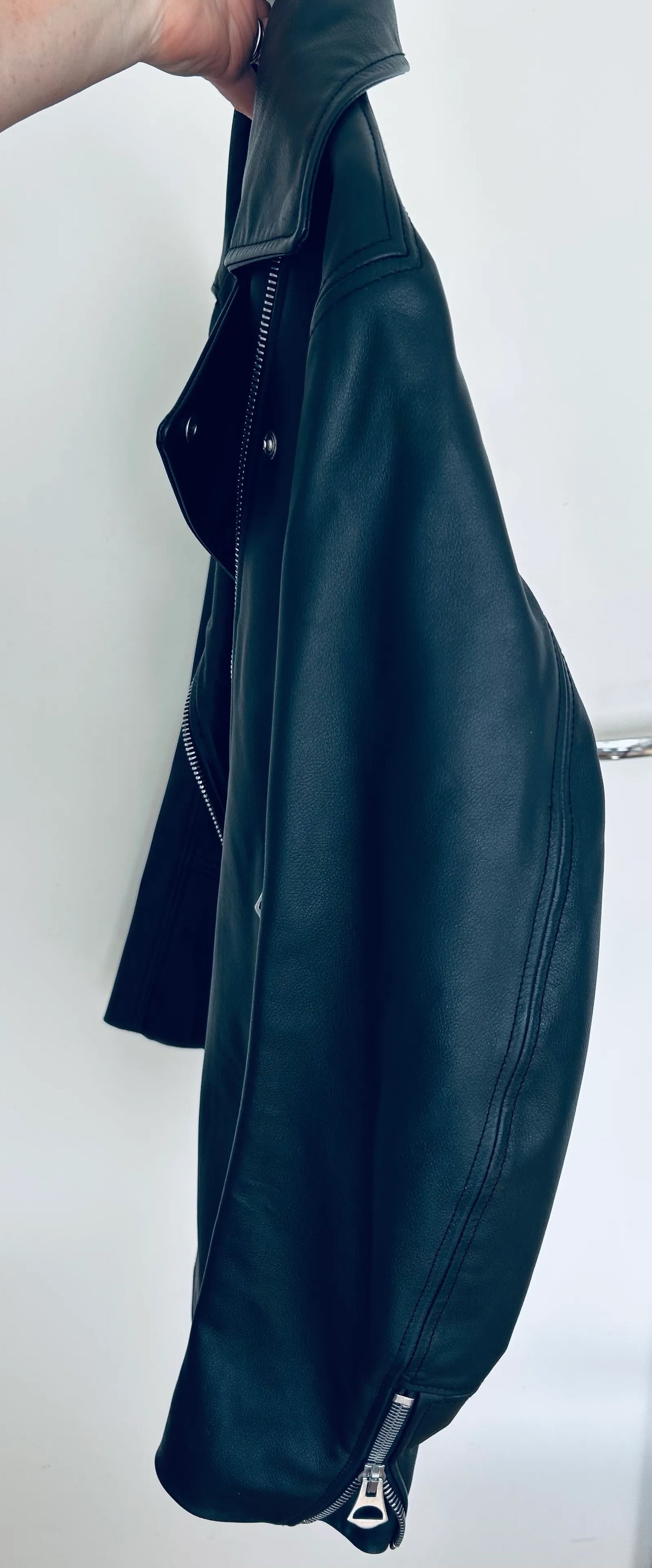 Dagmar Leather-skinnjacka NWOT