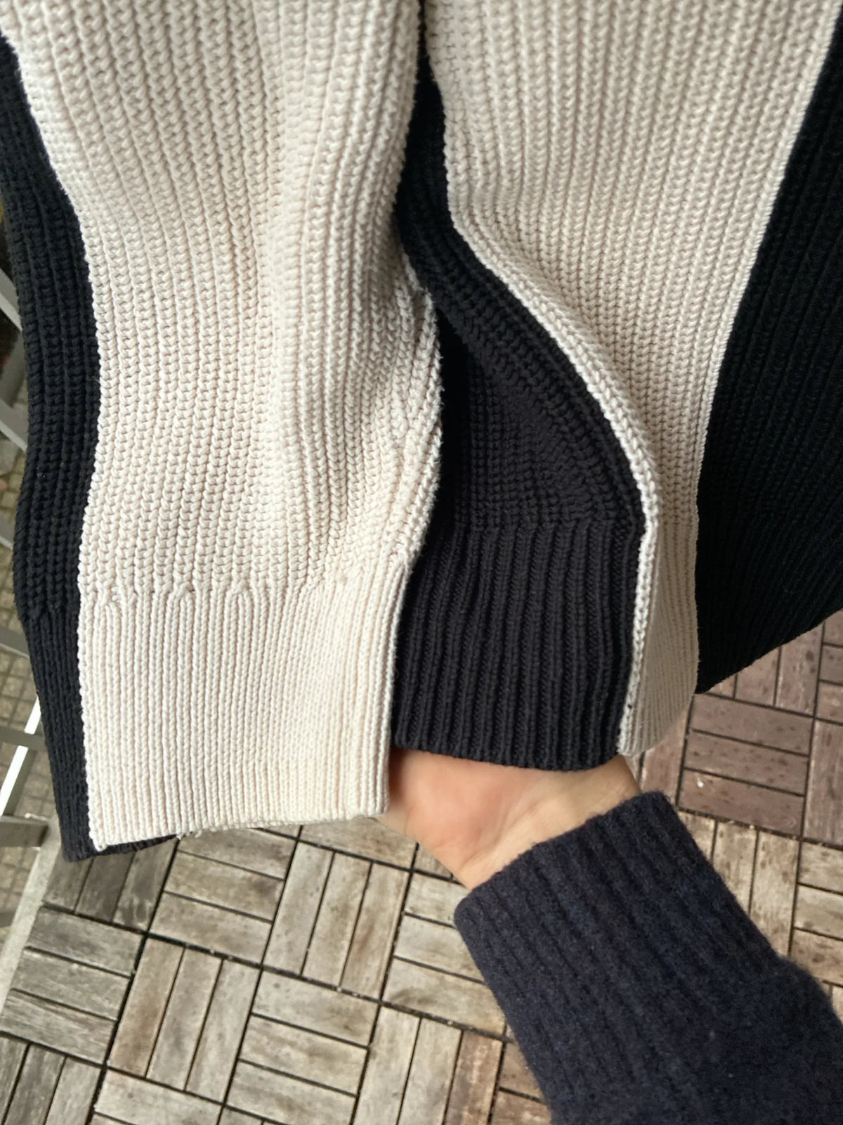 Arket Block Striped Cotton-tröja NWOT