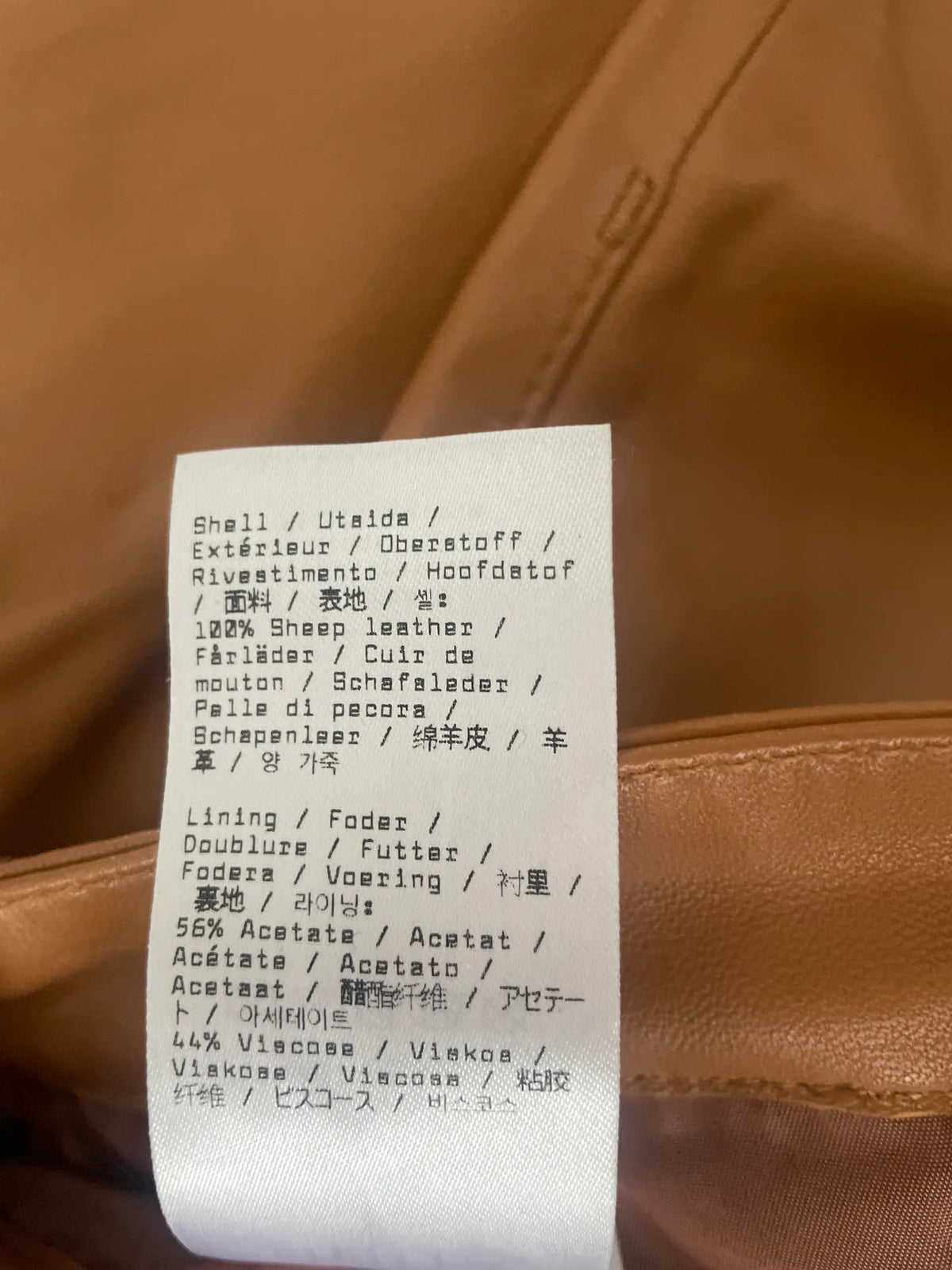 Filippa K Leather Five Pocket-skinnbyxor