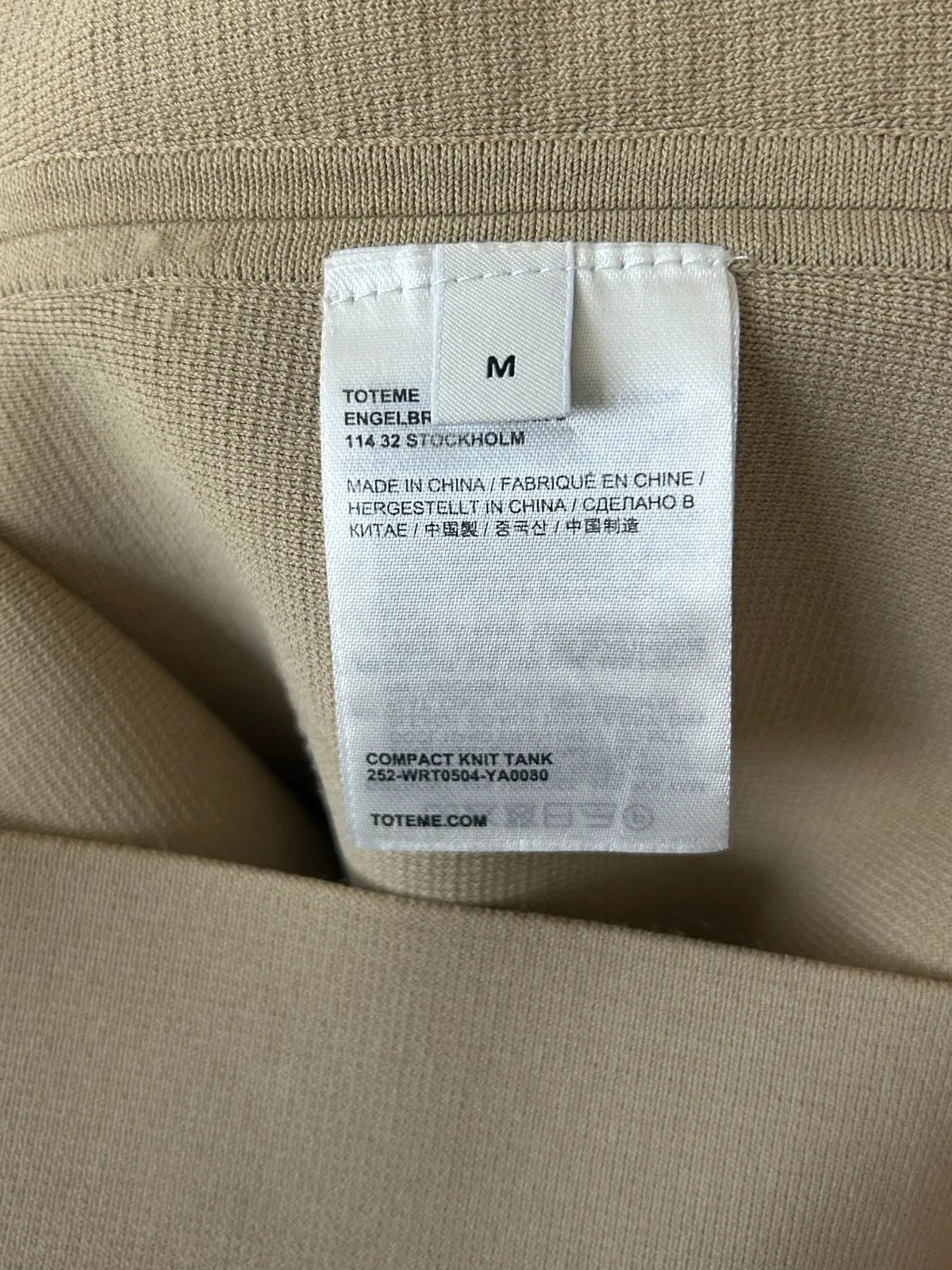 Toteme Compact Knit Tank-linne