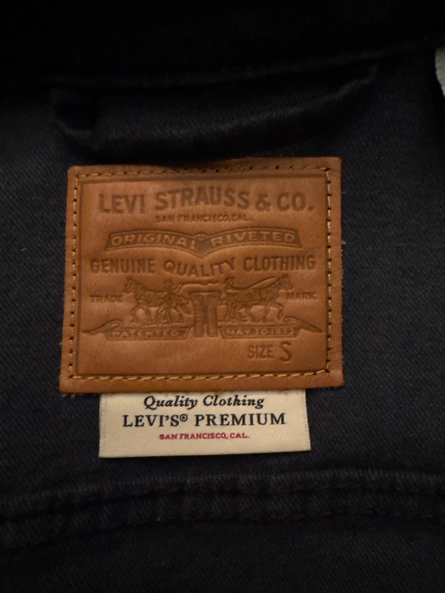 Levi's Original Trucker Jeansjacka, Black-jacka NWOT