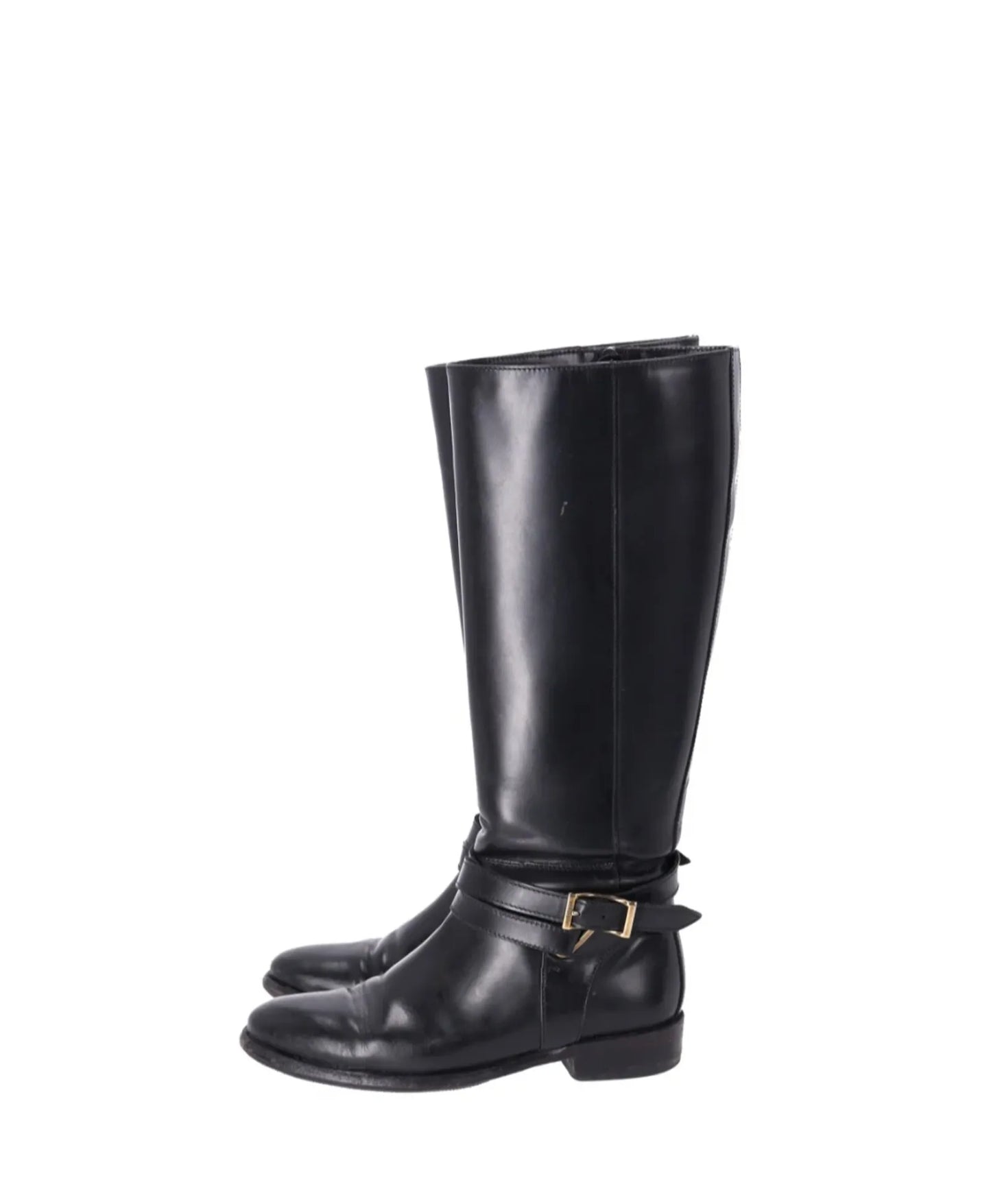 Burberry Adelaide Bridle Flat Knee-high Riding Boots