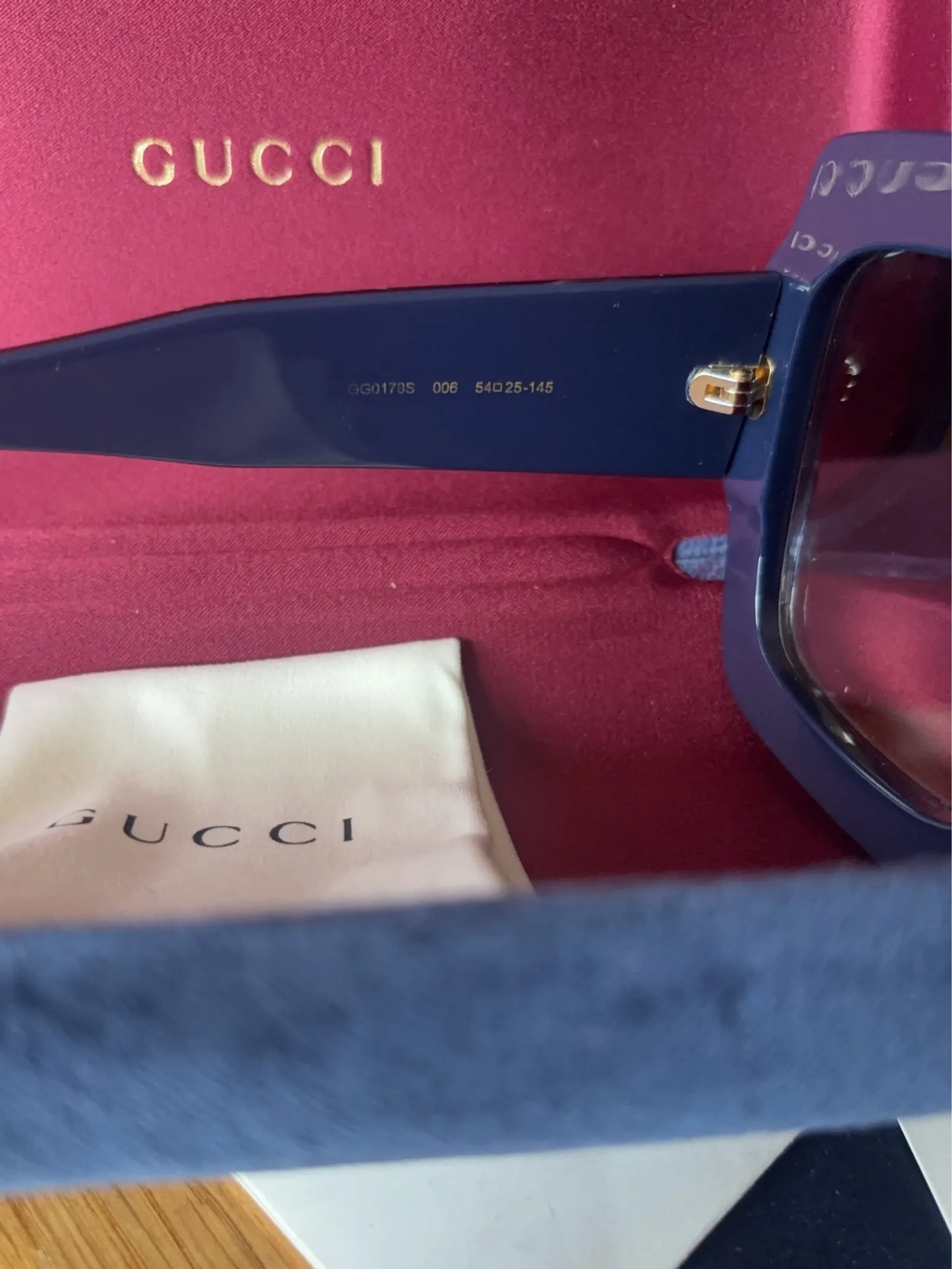 Gucci Square Gg0178s Sunglasses