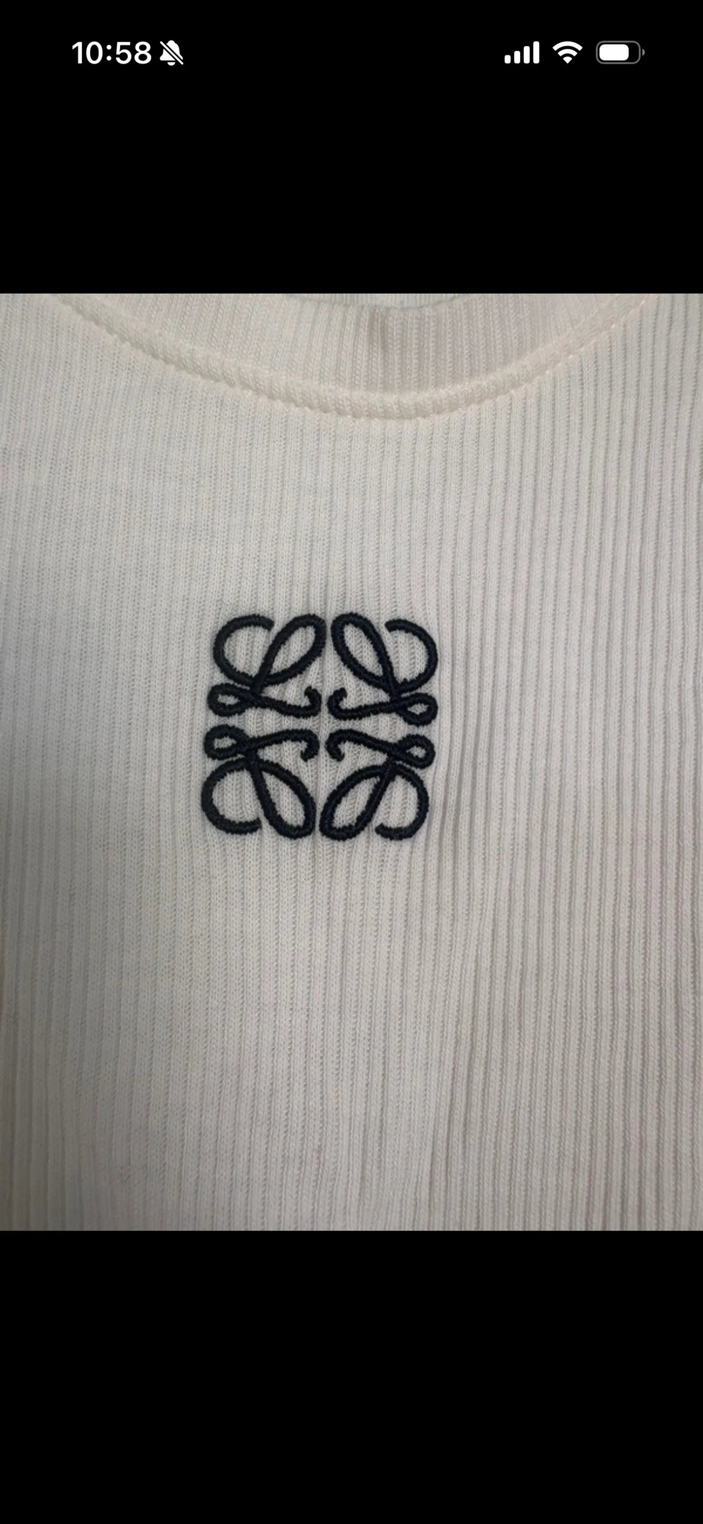 Loewe Cropped Anagram Tank-linne NWOT
