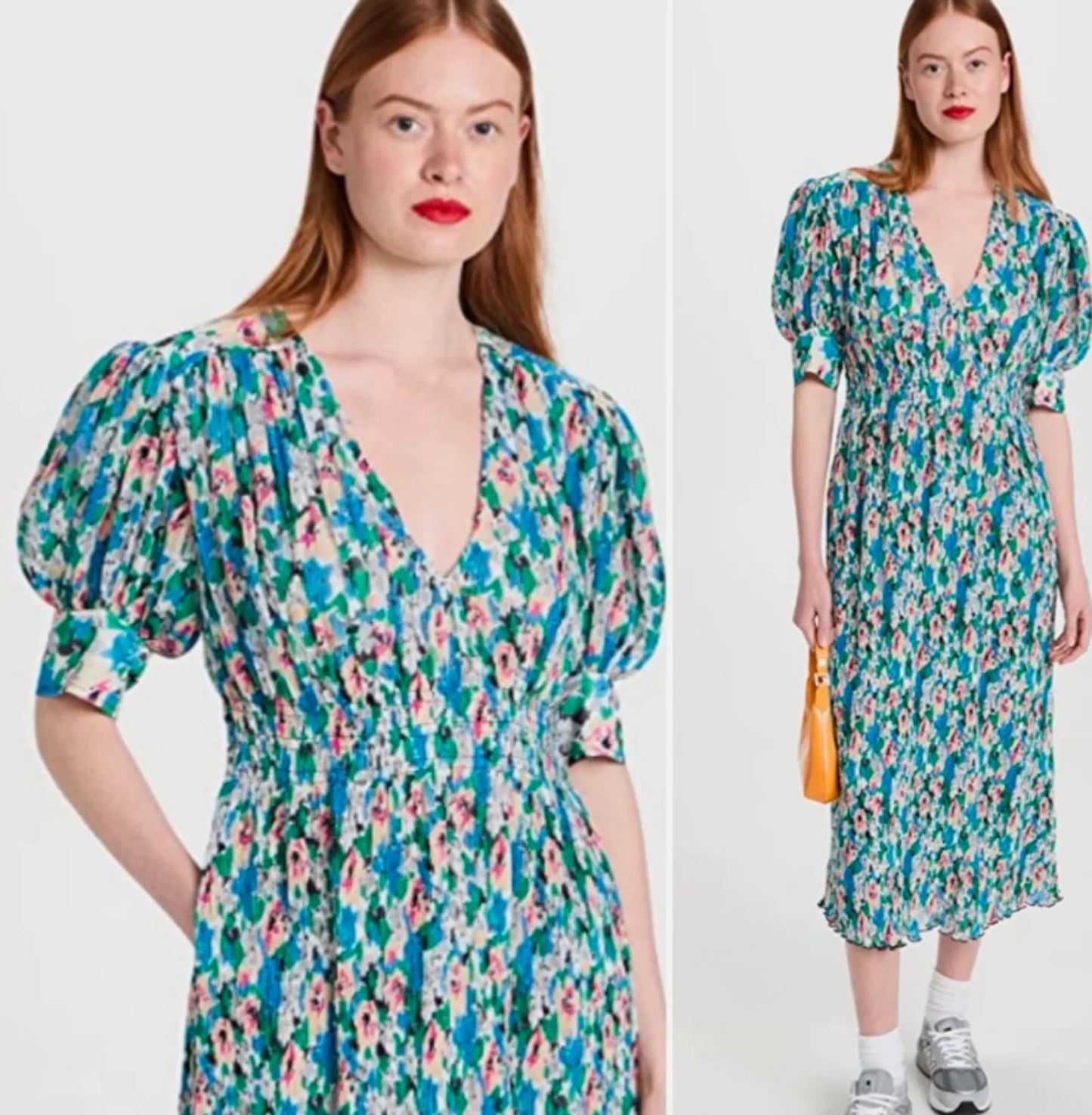 Ganni Georgette Midi-klänning