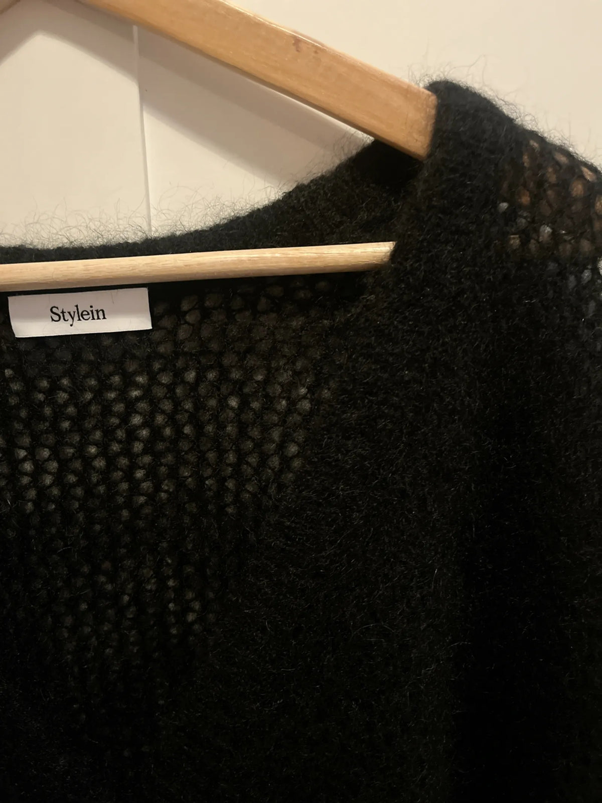 Stylein Pointelle Mohair - Nasira Black Cardigan