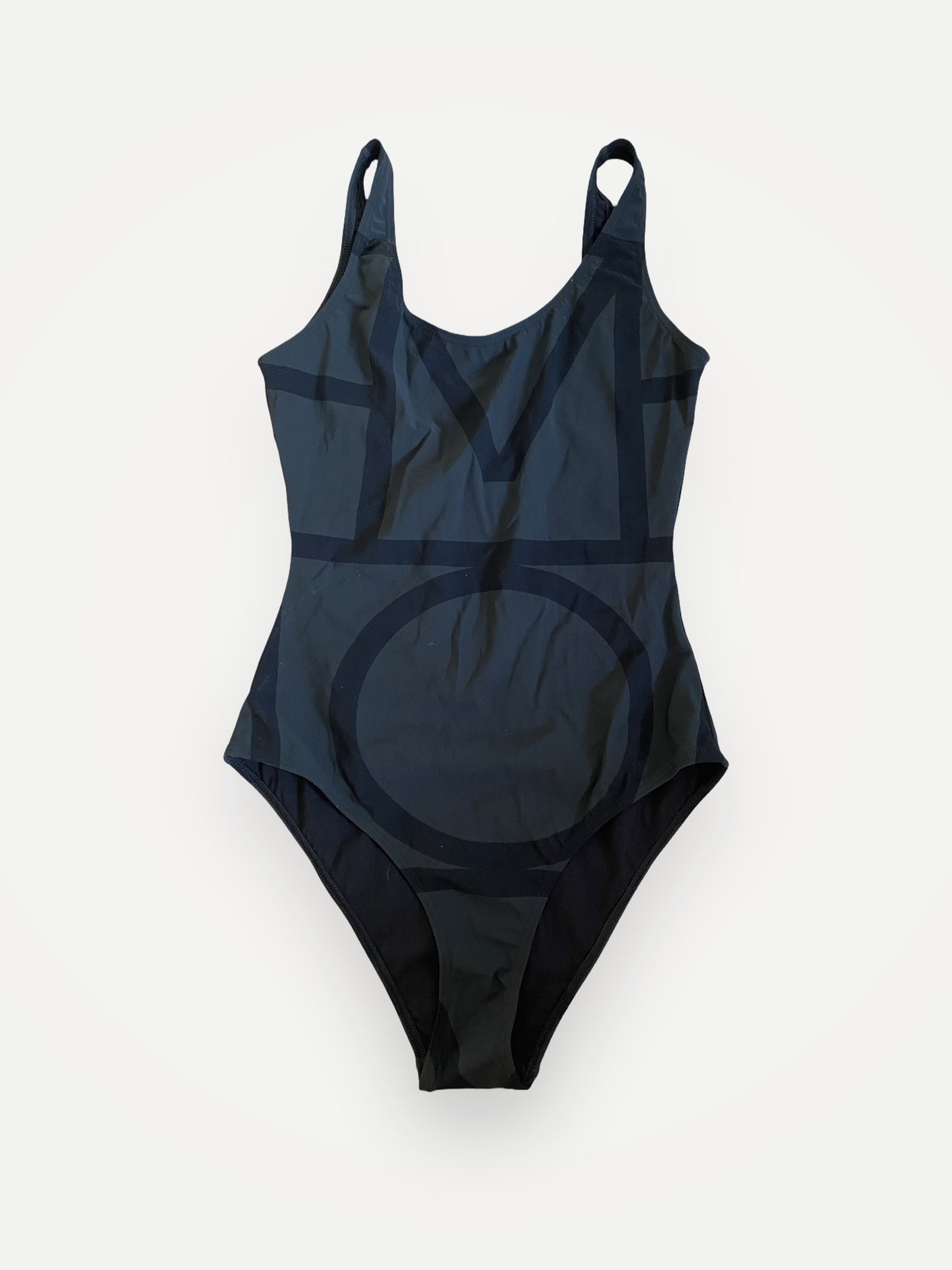 Toteme Monogram Swimsuit Black-baddräkt NWT