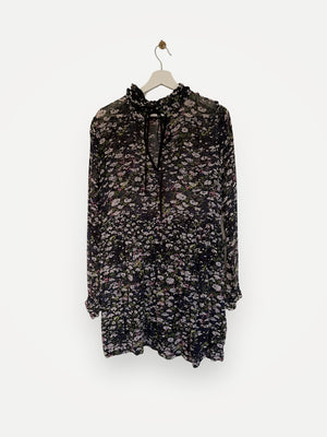 Ganni Printed Georgette Dress