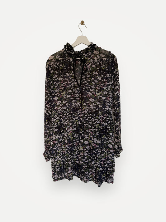 Ganni Printed Georgette-klänning