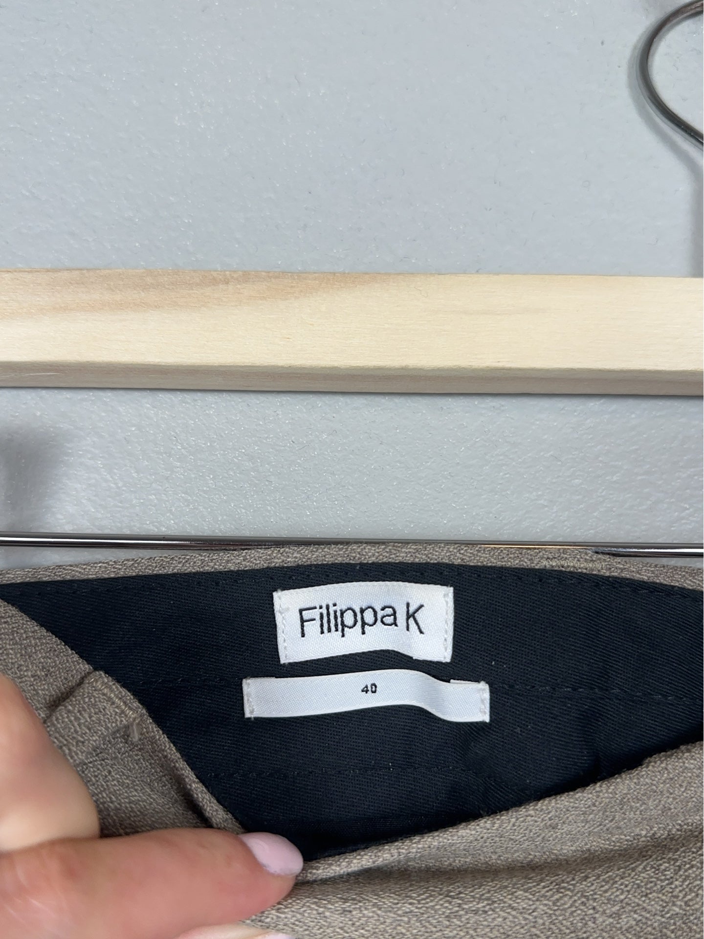 Filippa K Hutton Wool Crepe-ullkostymbyxor