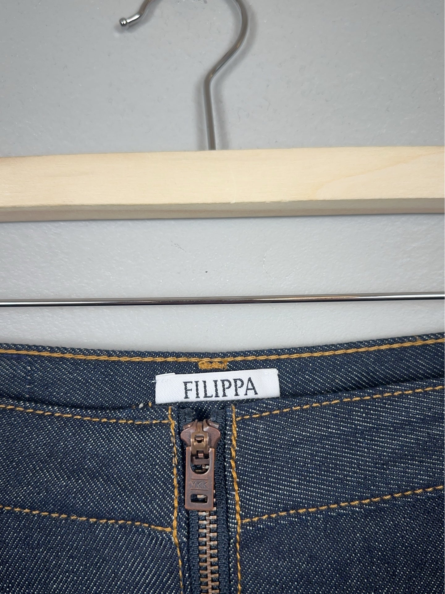 Filippa K Denim Midi Zip-kjol