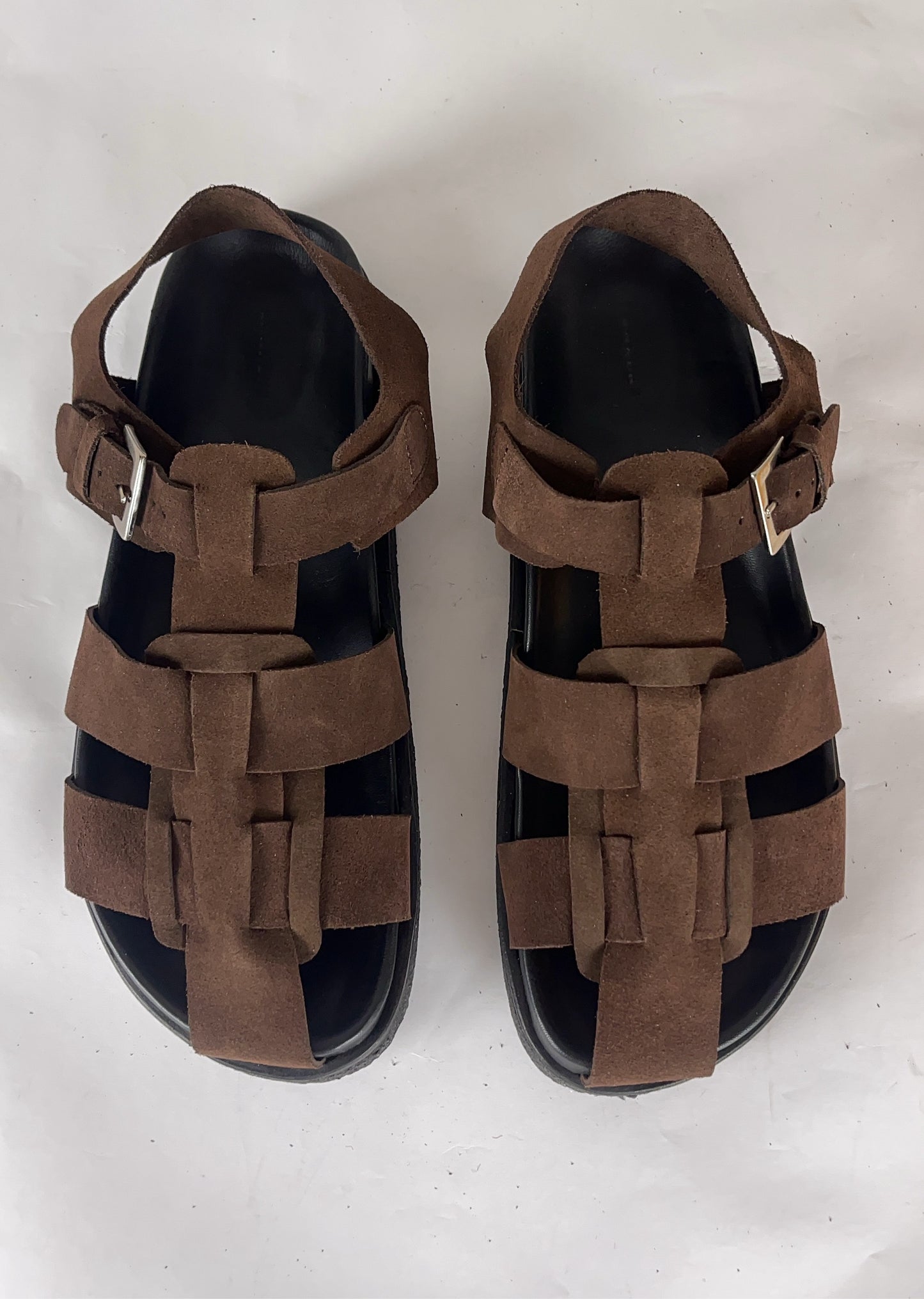 Blankens Sanremo Sempre Brown Suede Sandals