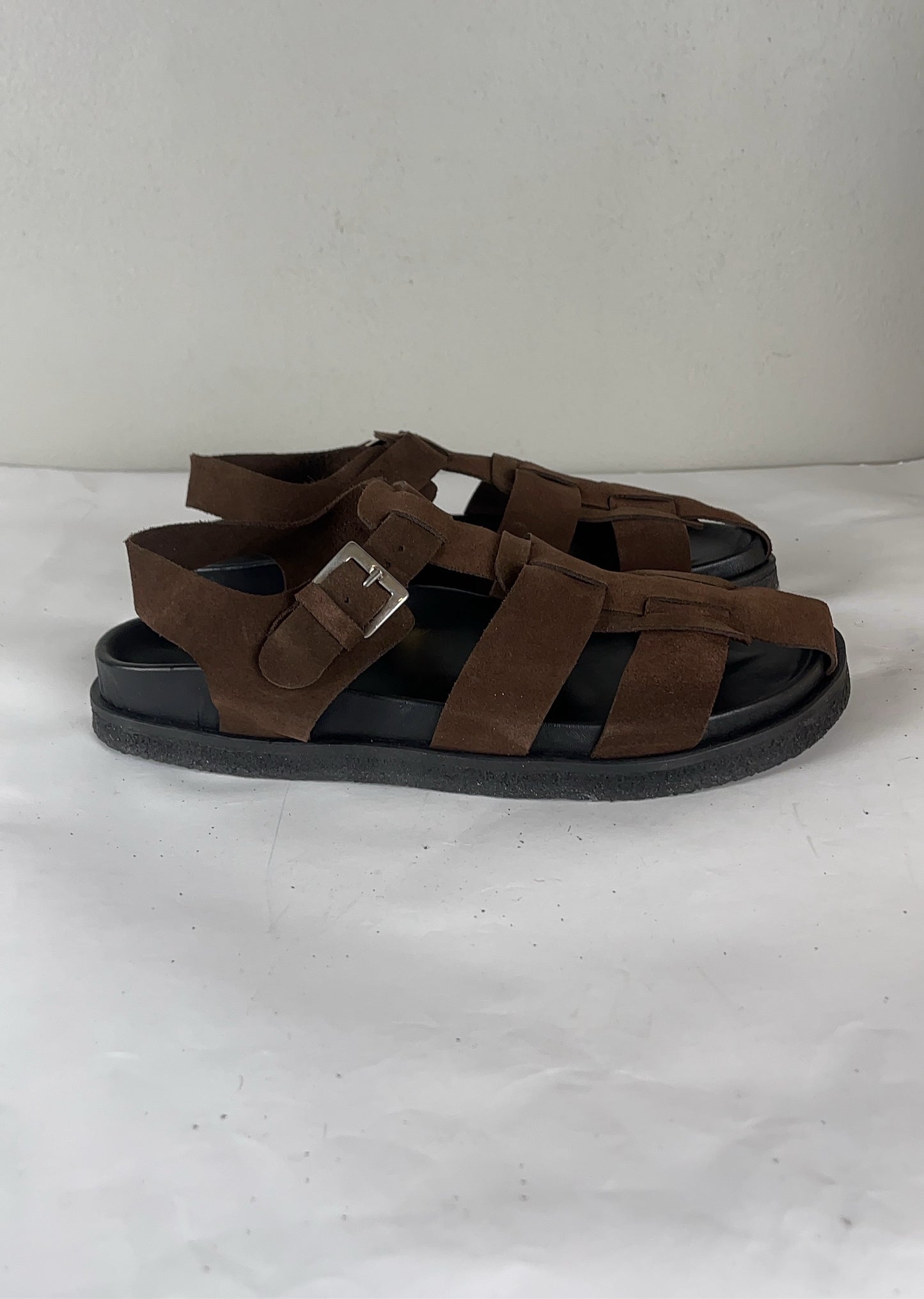 Blankens Sanremo Sempre Brown Suede Sandals