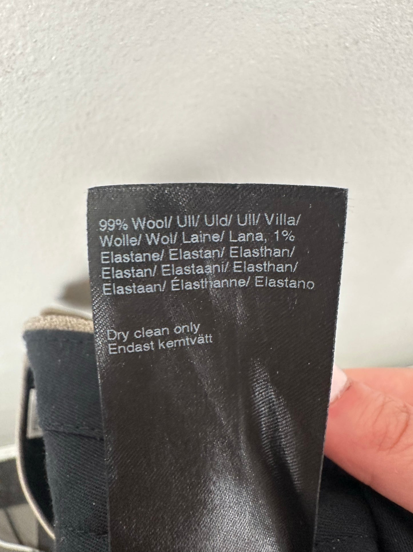 Filippa K Hutton Wool Crepe-ullkostymbyxor