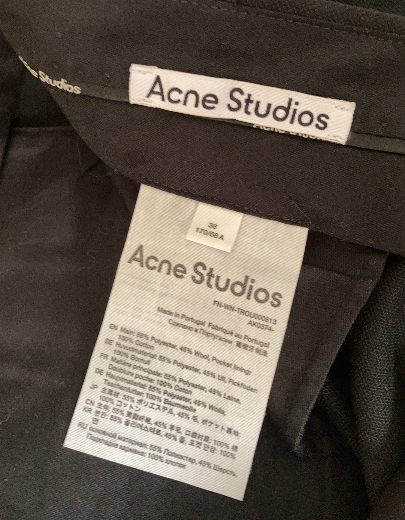 Acne Studios-kostymbyxor
