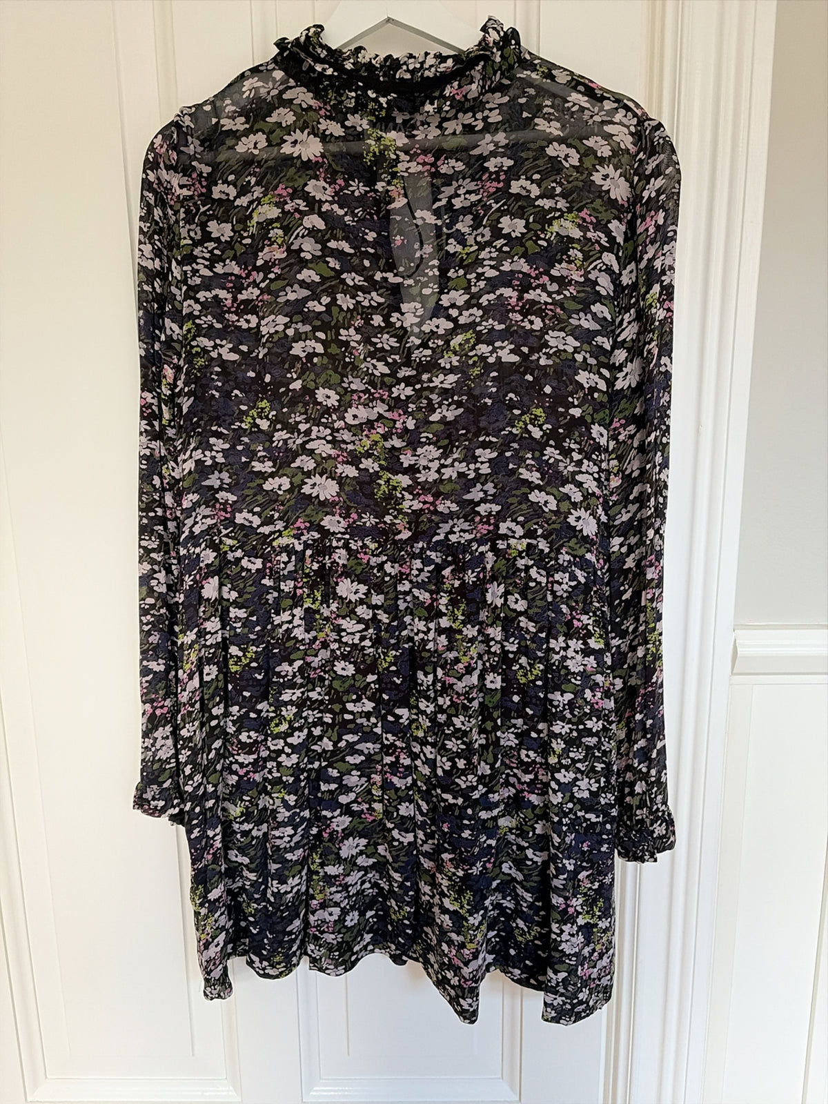 Ganni Printed Georgette Dress