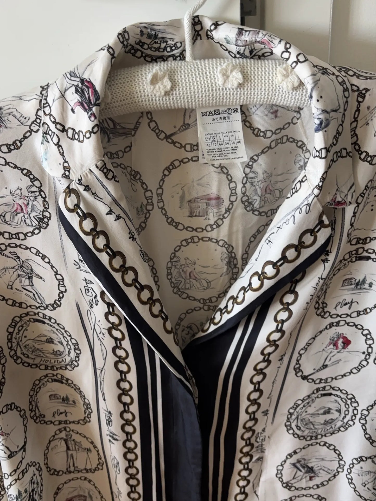 Max Mara-sidenskjorta