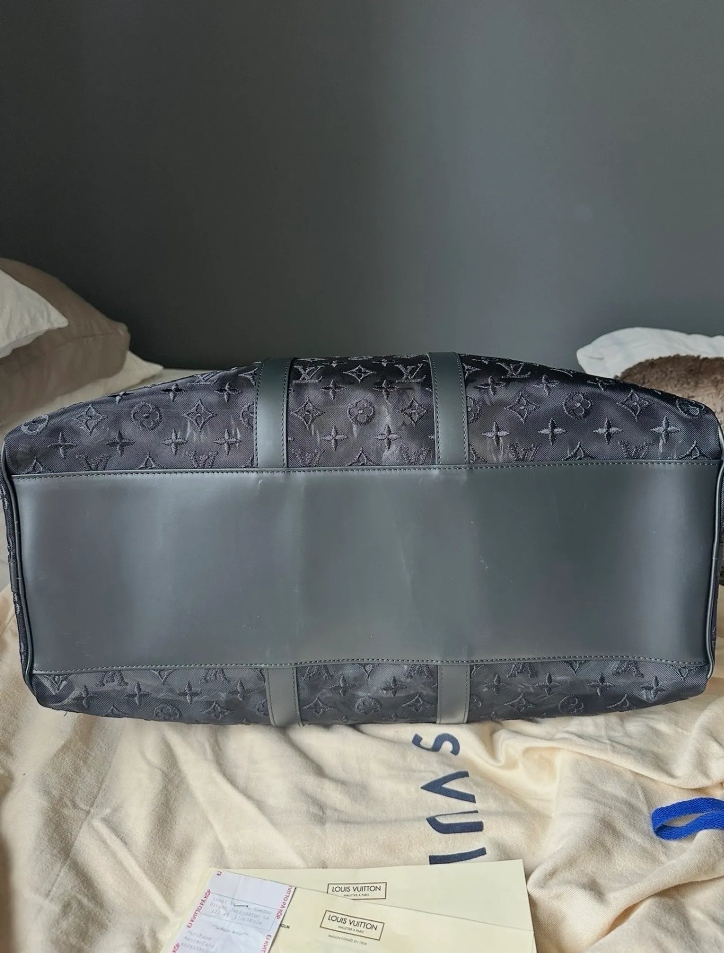 Louis Vuitton Keepall Bandoulière 50-skinnresväska