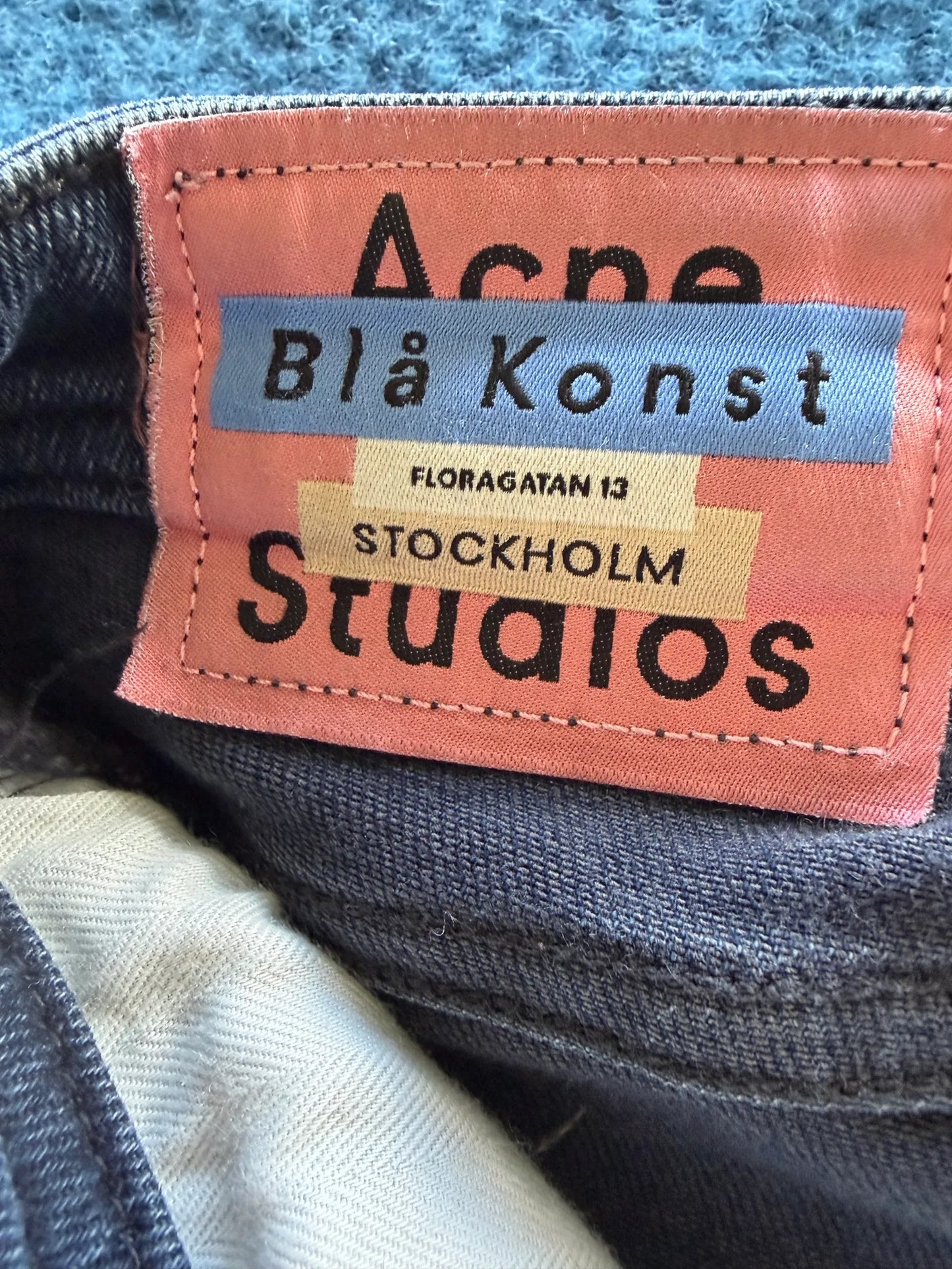 Acne Studios Peg Blueblack-jeans