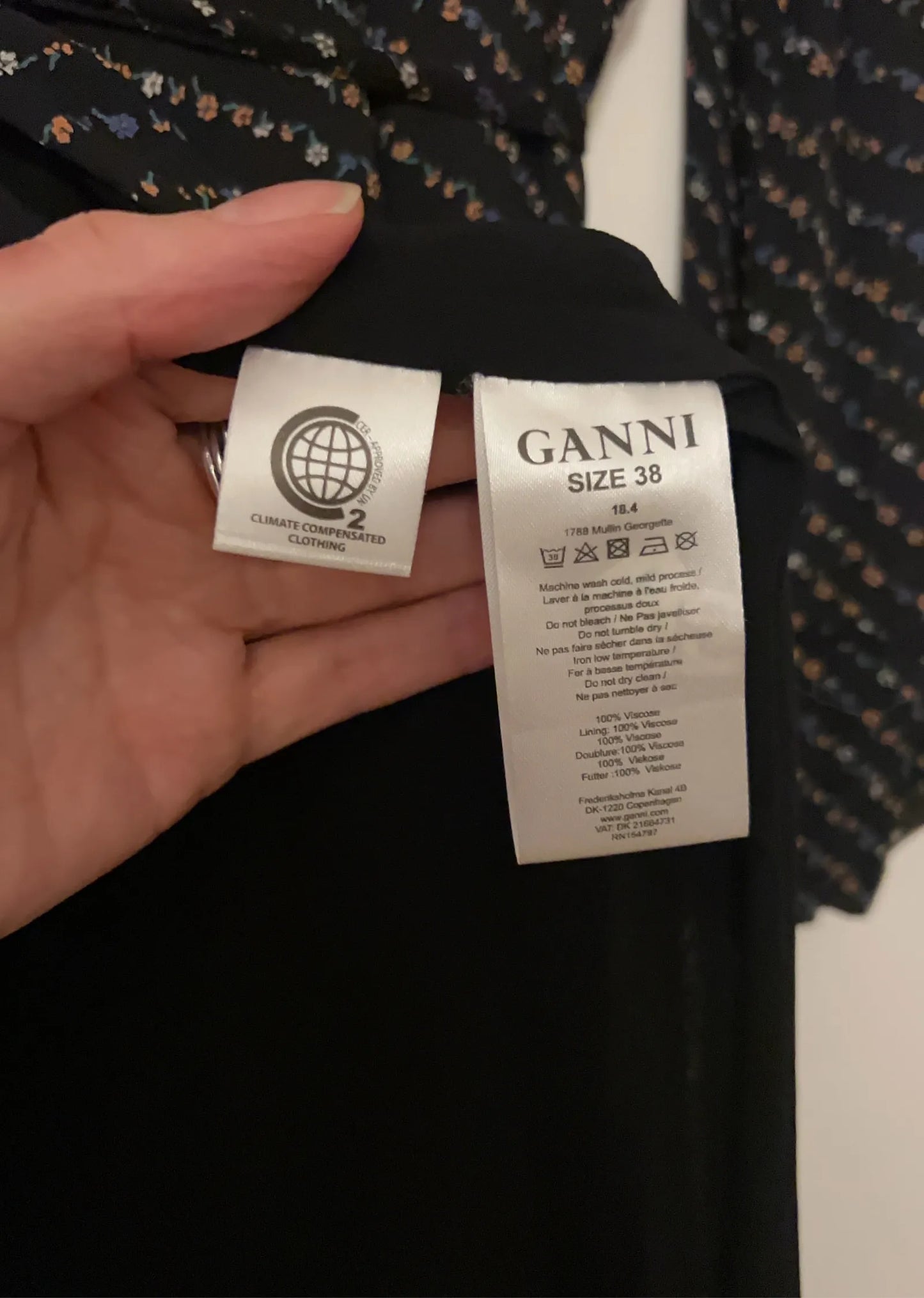 Ganni Mullin Georgette-klänning