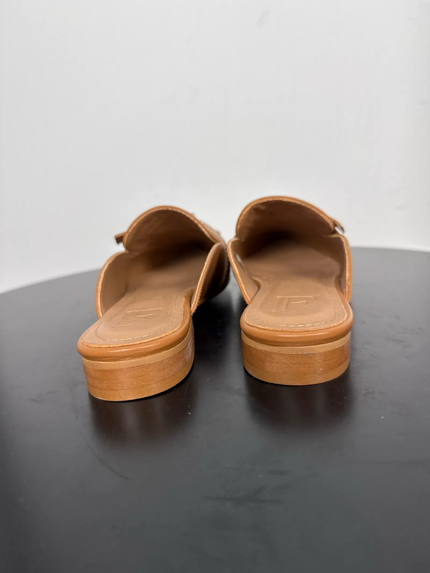 Flattered Anina Cognac Leather-skinnballerinaskor NWT