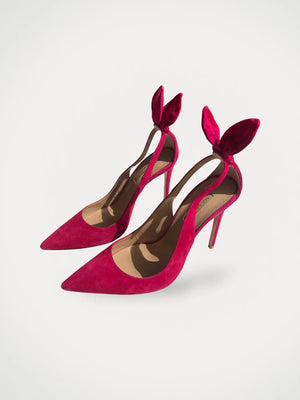 Aquazzura Bow Tie Pump 105-skinnklackar