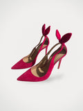 Aquazzura Bow Tie Pump 105-skinnklackar