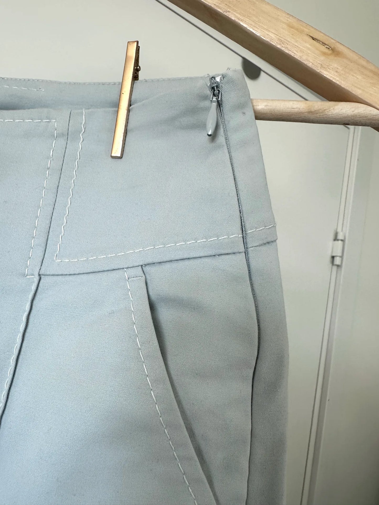 Dorothee Schumacher Bold Silhouette Blue High Waist Trousers