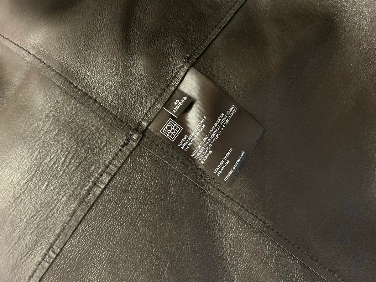 Toteme Leather Trench-skinnkappa