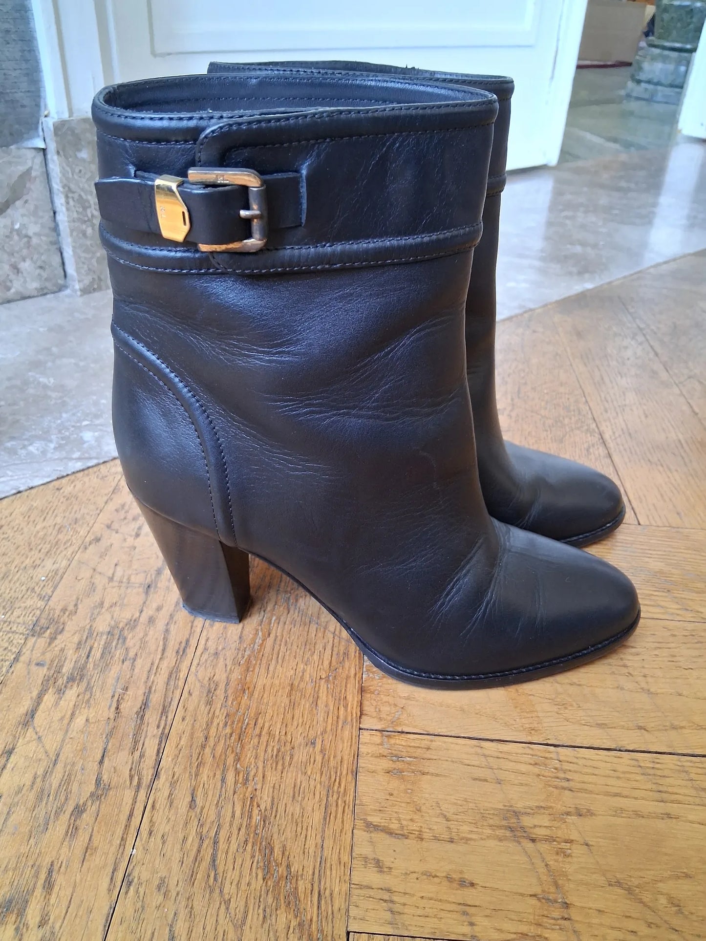 Ralph Lauren-skinnboots
