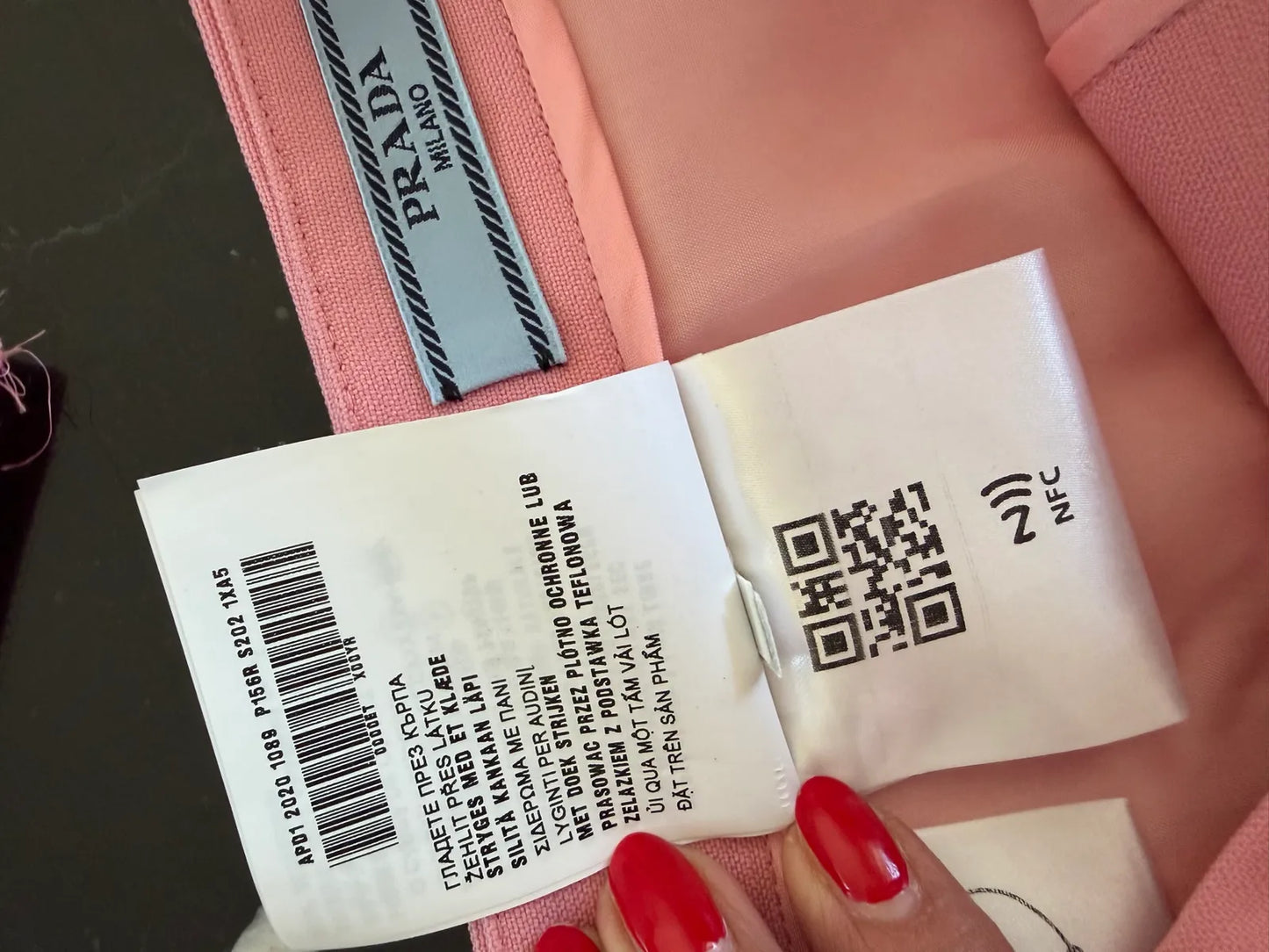 Prada New Pink Wool Slit Midi Skirt