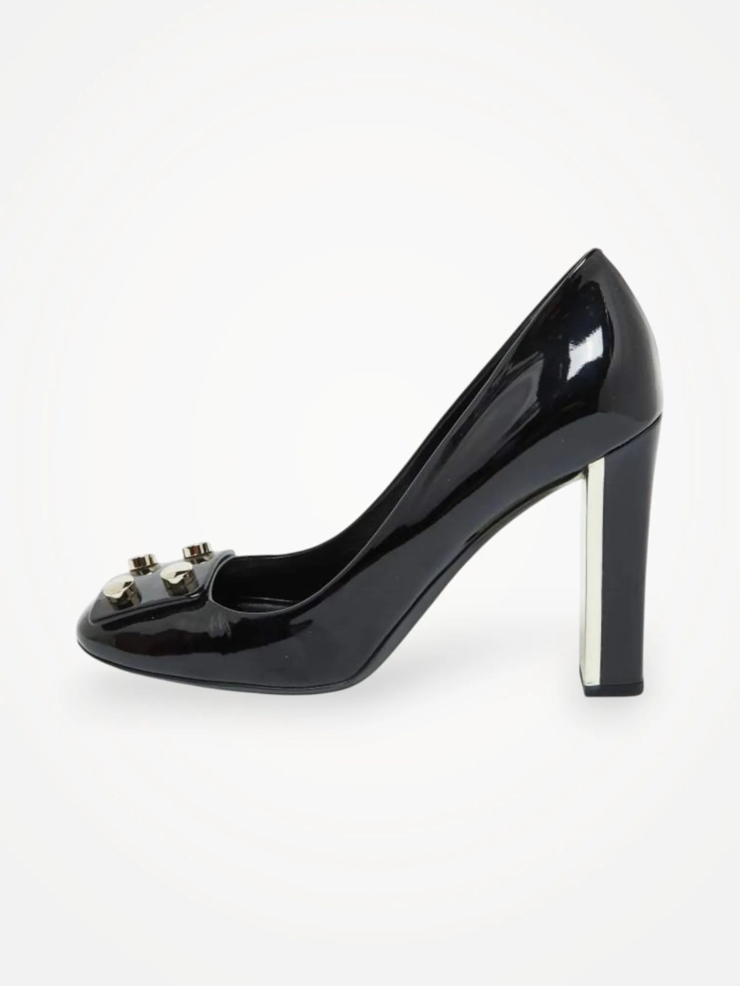 Gucci Black Patent Leather-skinnklackar