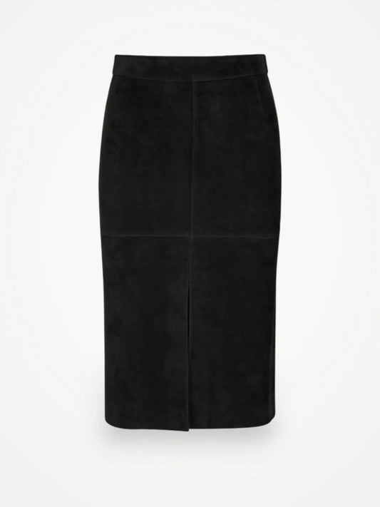 Toteme Paneled Suede Skirt