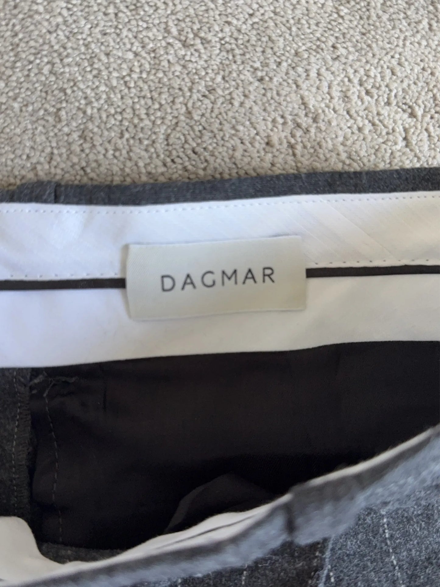 Dagmar Relaxed Pinstripe-ullkostymbyxor