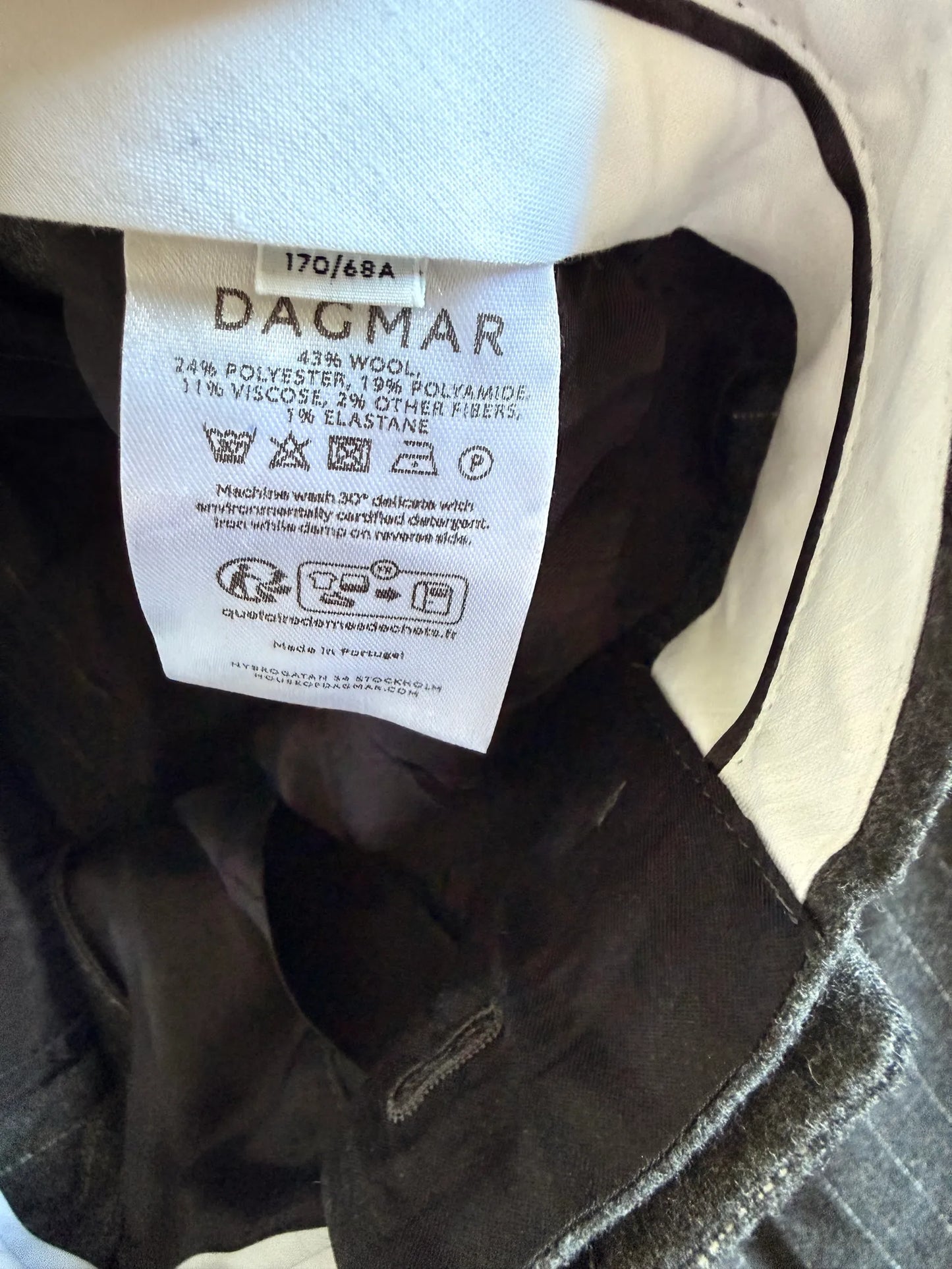 Dagmar Relaxed Pinstripe-ullkostymbyxor