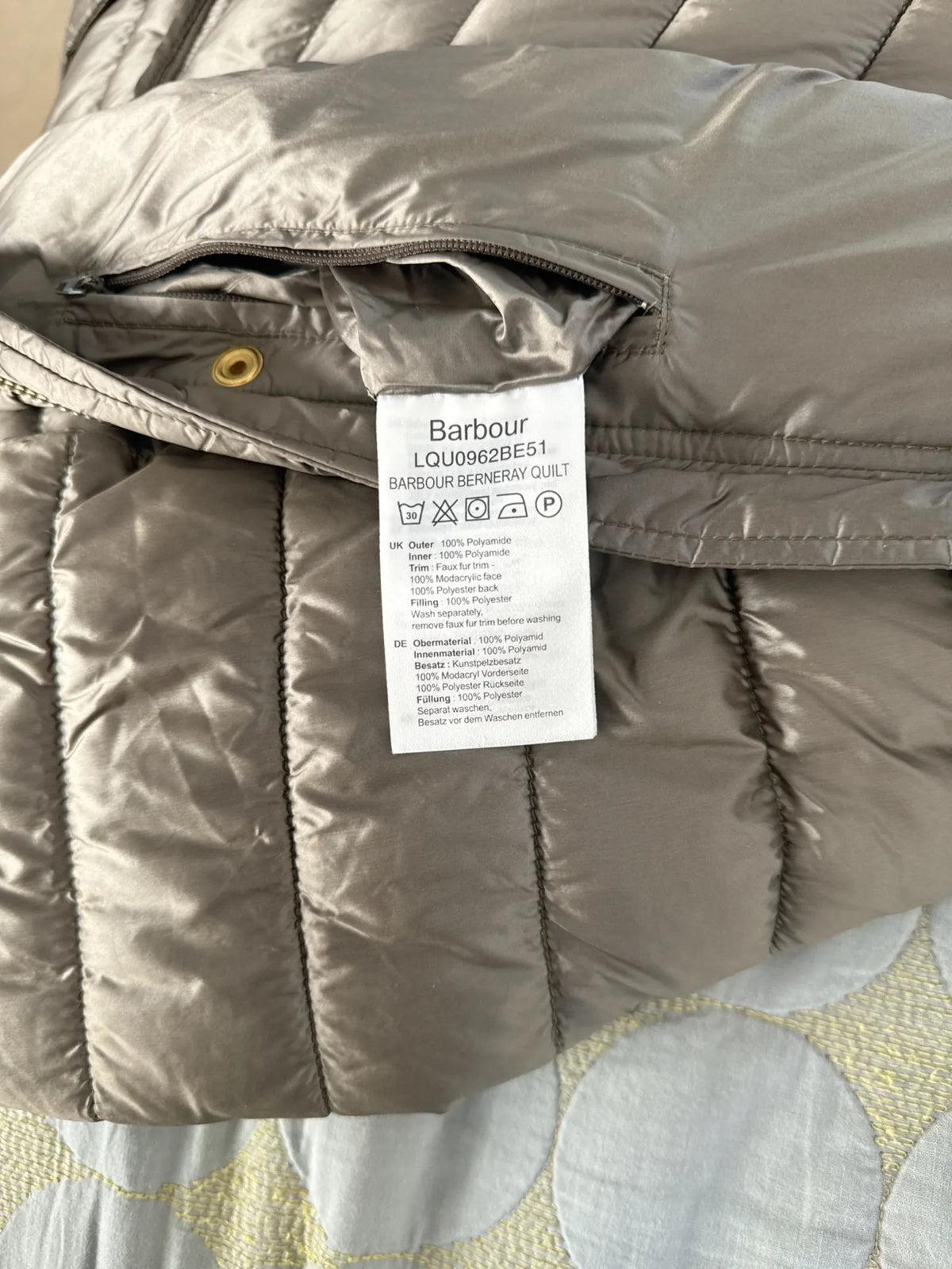 Barbour Dresstartan Puffer jacket