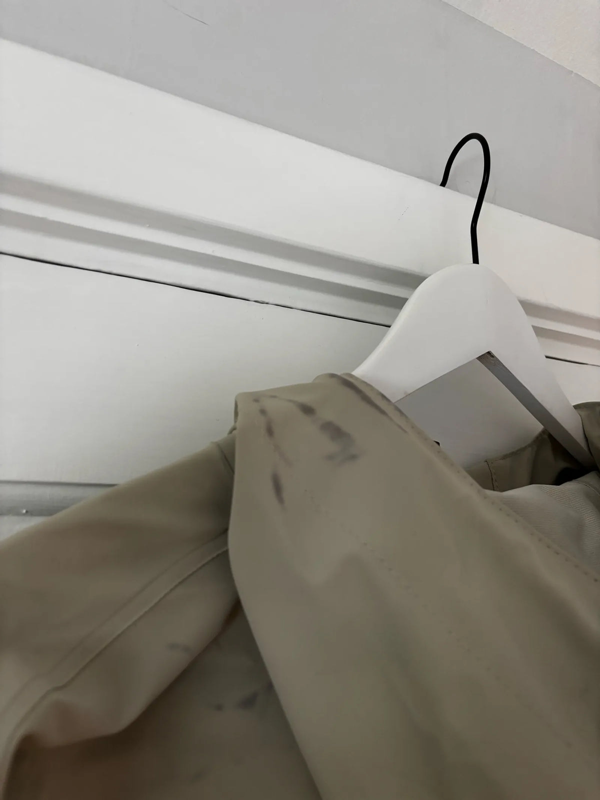 Stutterheim Stockholm Long Patch Matte Pelican-regnjacka