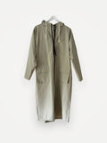 Stutterheim Stockholm Long Patch Matte Pelican-regnjacka