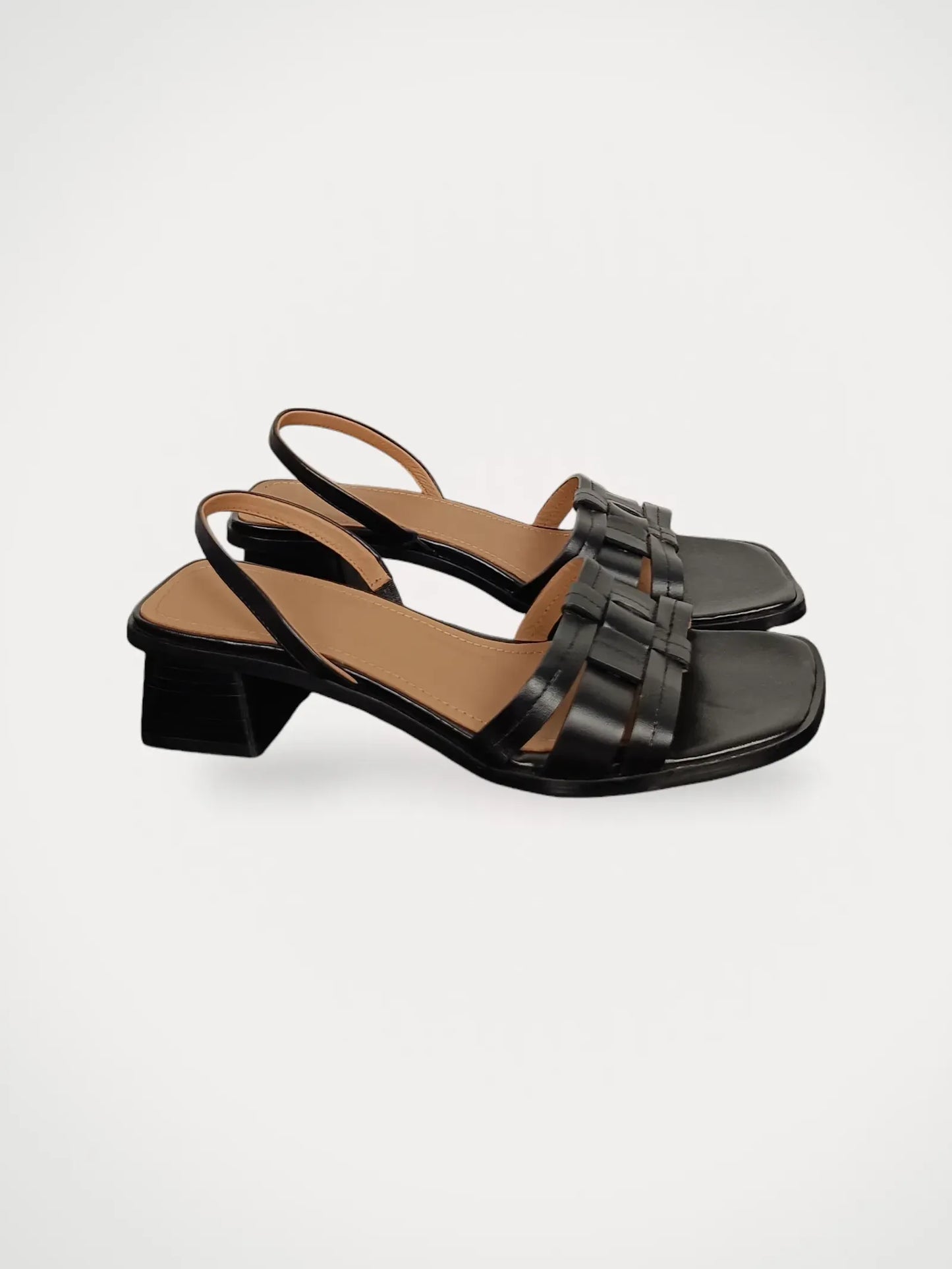 Flattered Freja Leather Black-skinnklackar