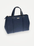 Kate Spade Blue Leather Mulberry Street Leighann Tote-skinnhandväska