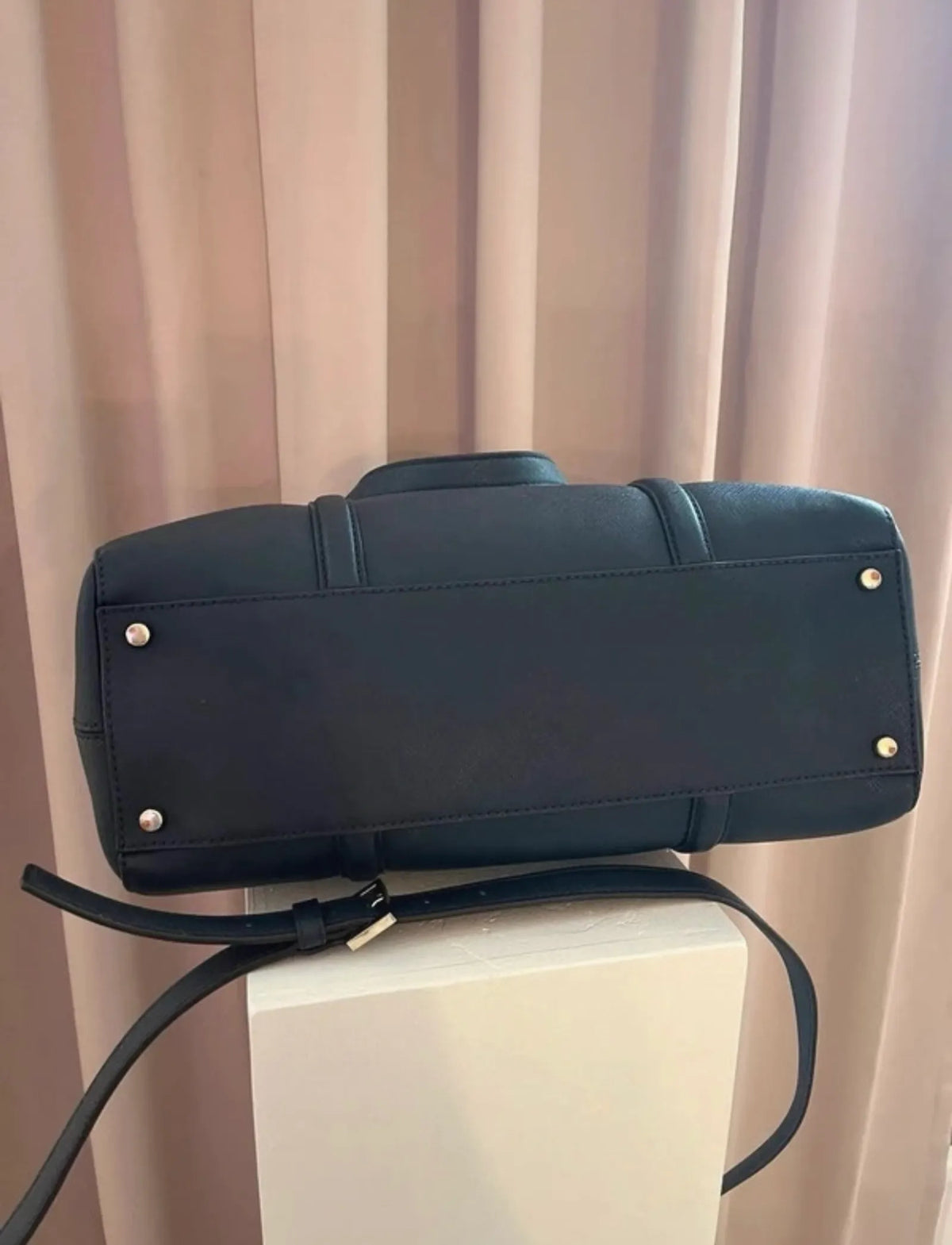 Kate Spade Blue Leather Mulberry Street Leighann Tote-skinnhandväska