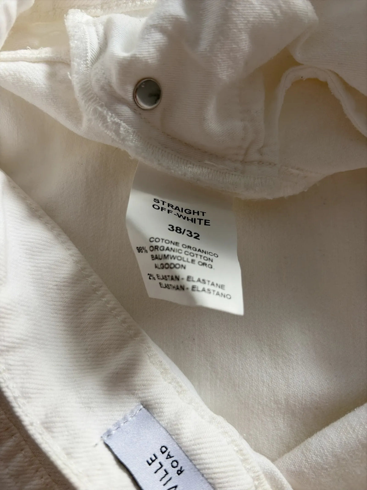 Marville Road Straight Off White Jeans